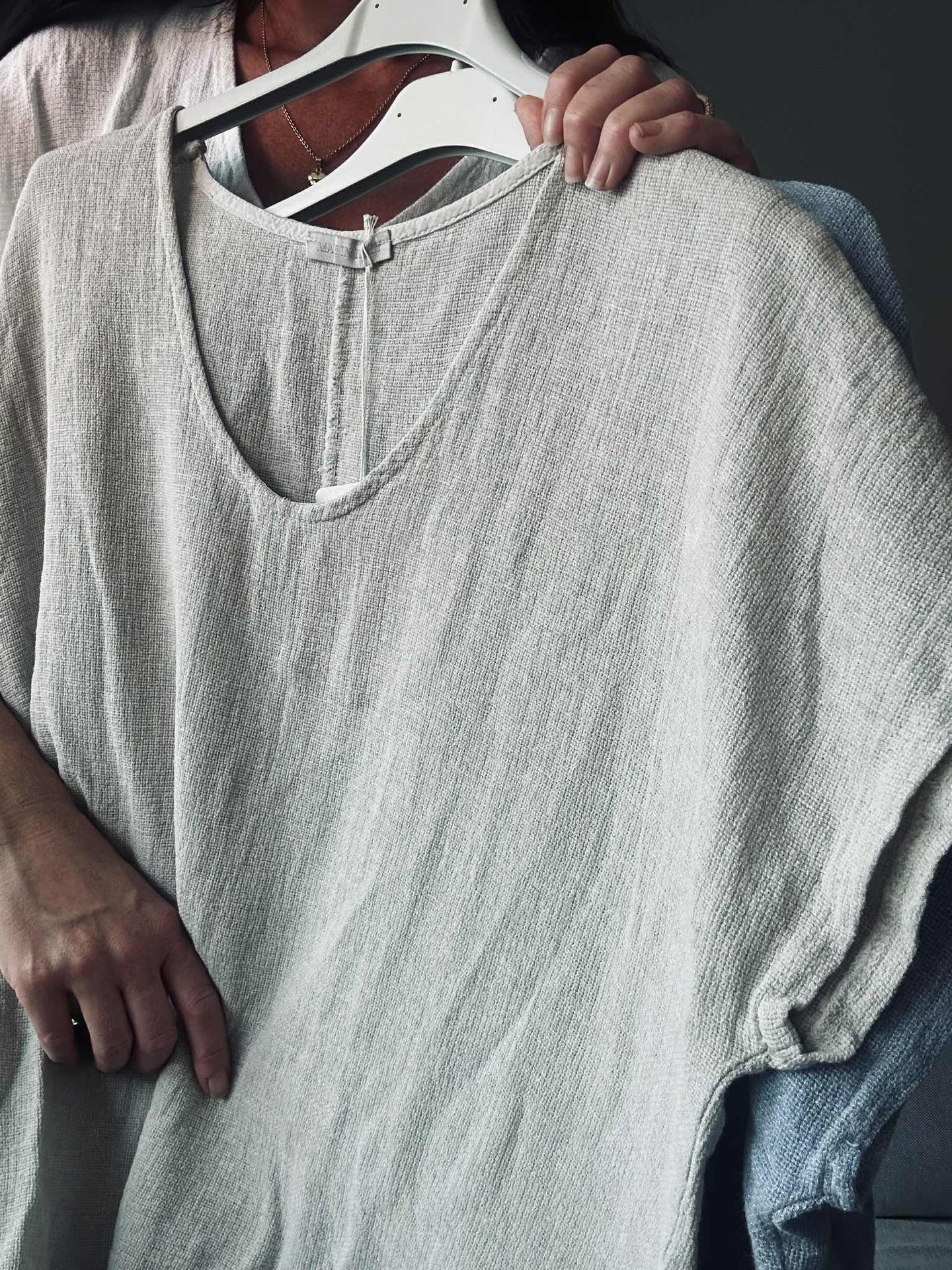 T-skjorte Cozy linblanding - Beige