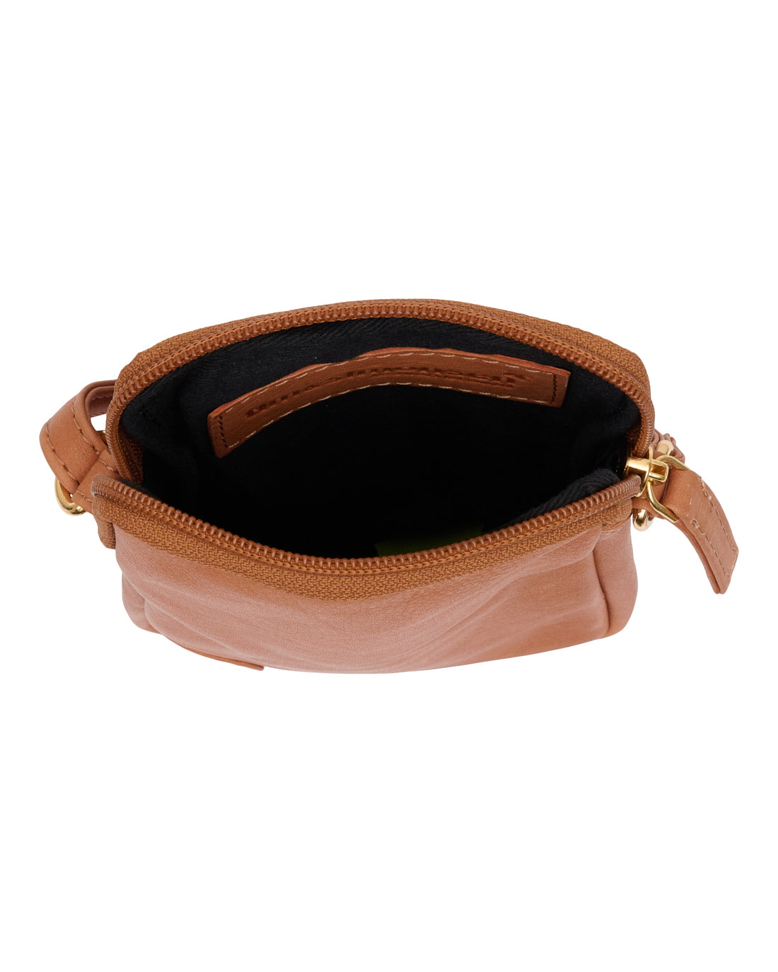Mobilveske Misse - Cognac / gold