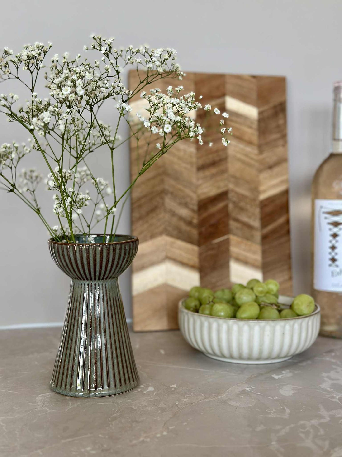 Hyasintvase VIGA - Grå / brun