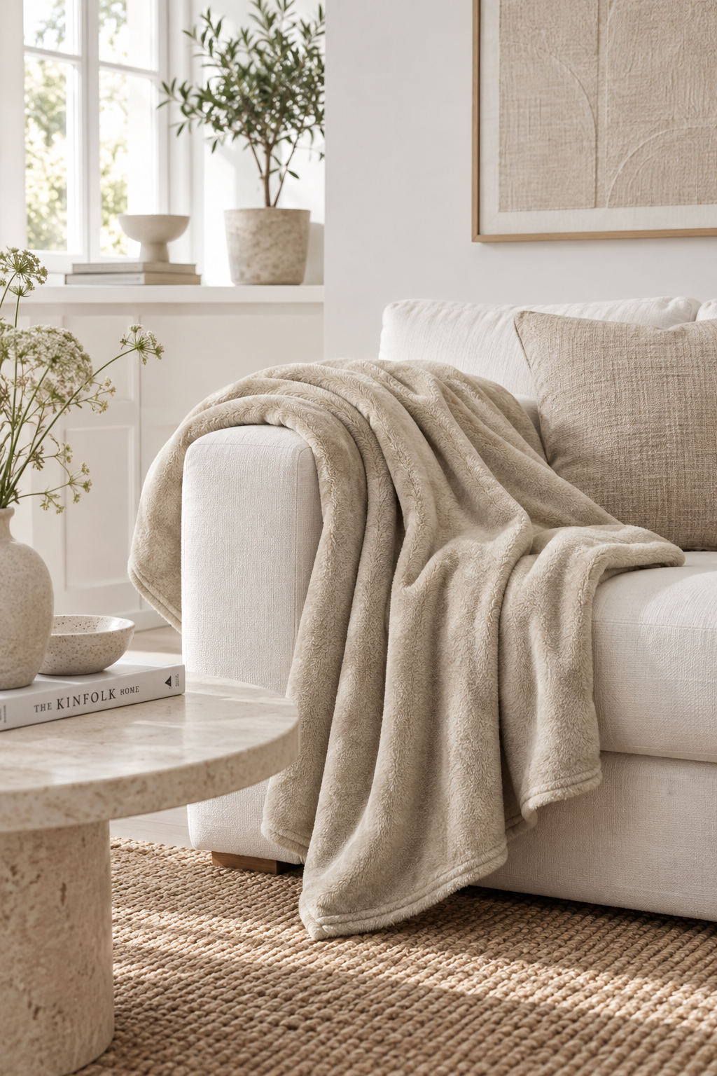 Pledd Beige - 130 x 150