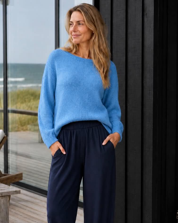 Alpacha-genser Depeche - Jeans blå