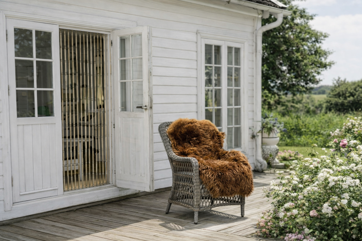 Lammeskinn – XL Brun 140cm