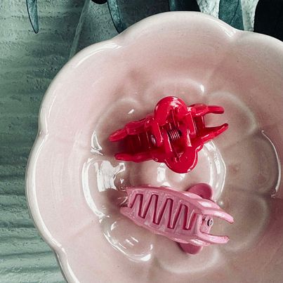 Hårklemmer Pink / Rosa mini - 2 stk