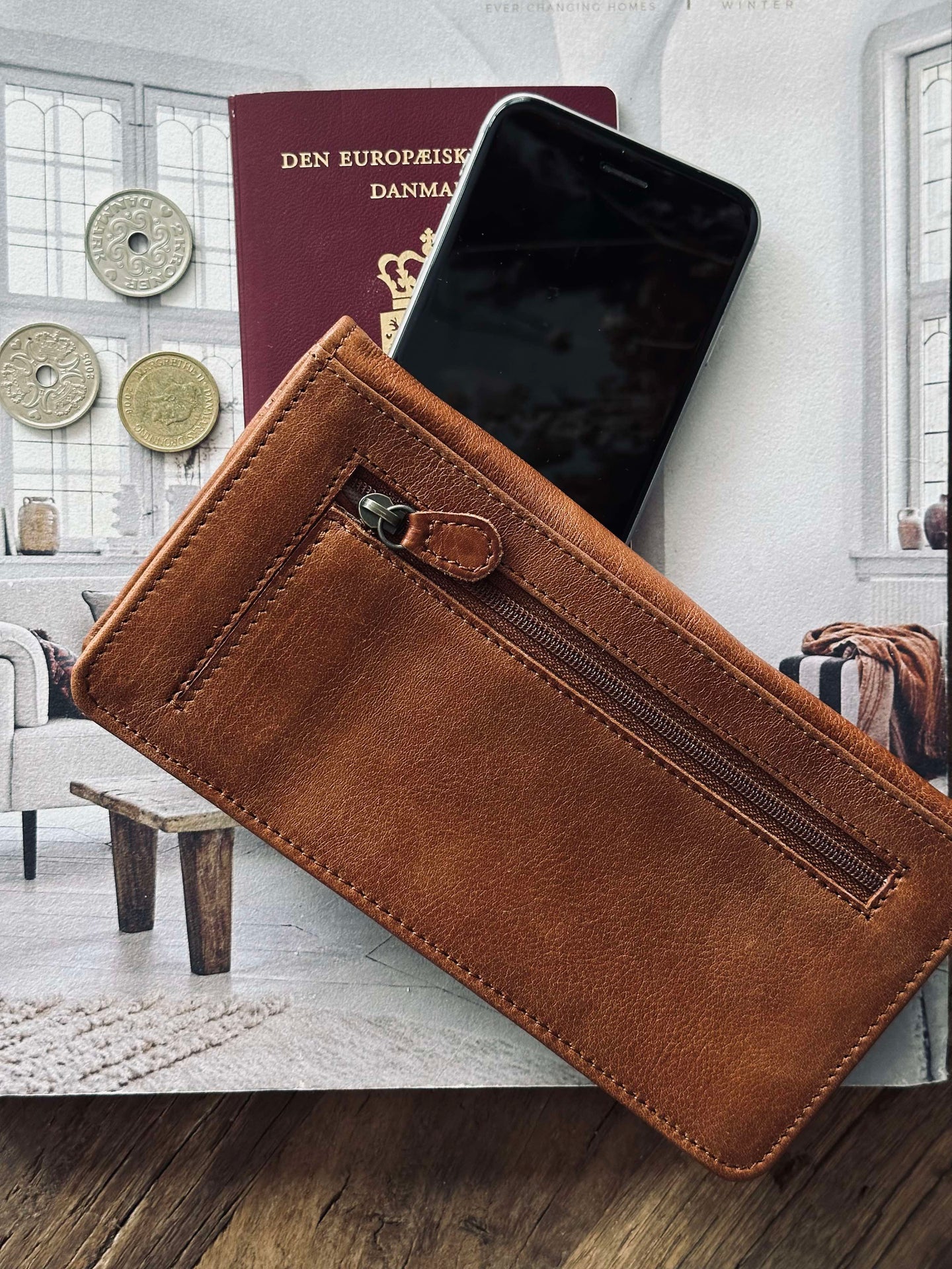 Lommebok Big URBAN Walnut