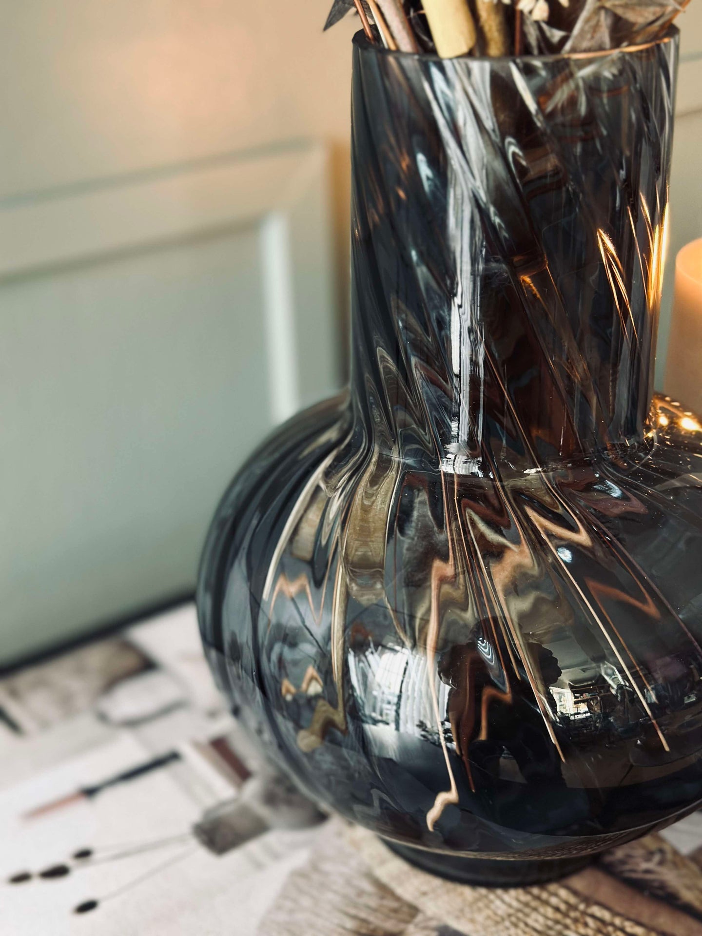 Glassvase Brown