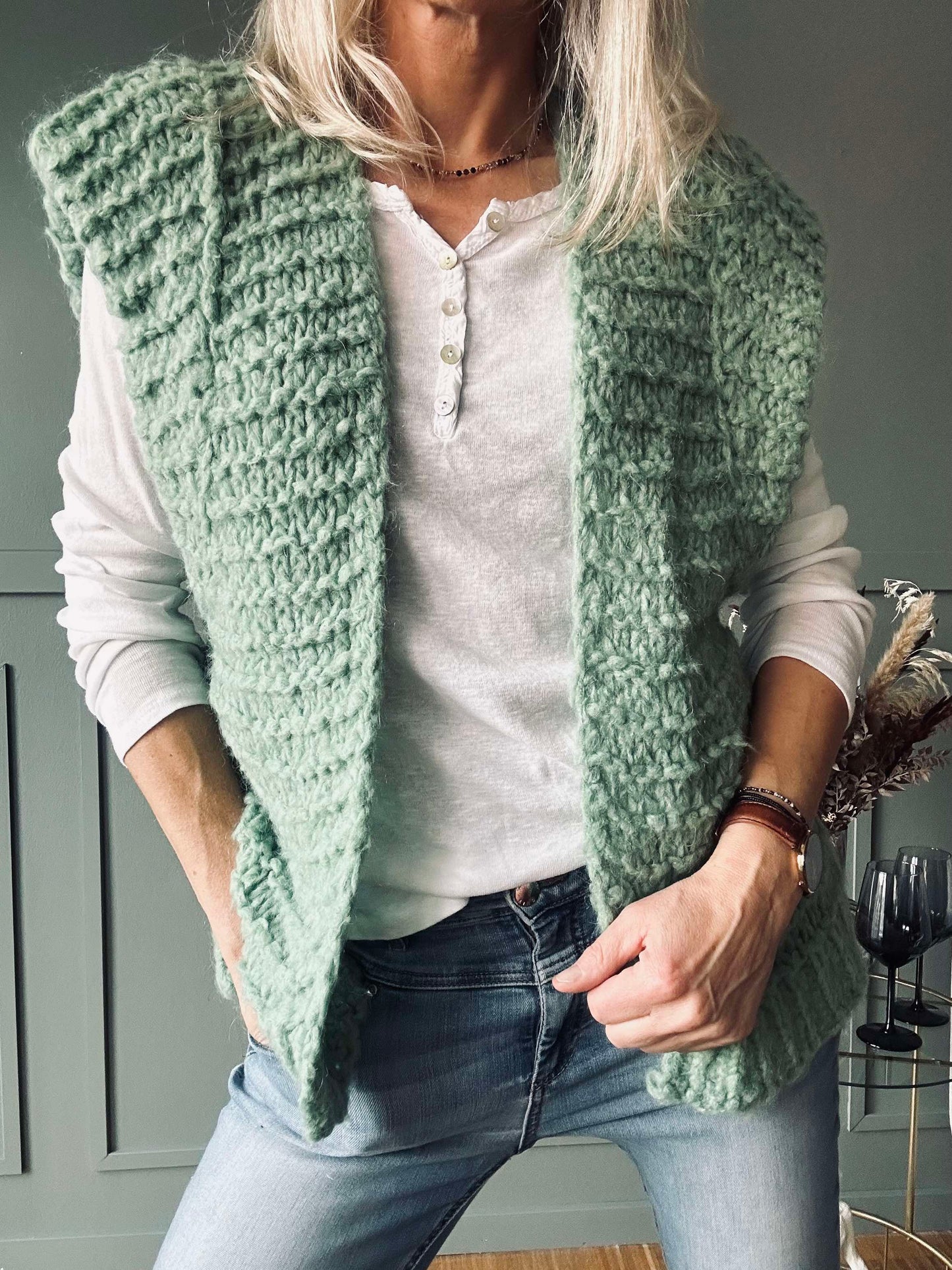 Vest - Dus grønn