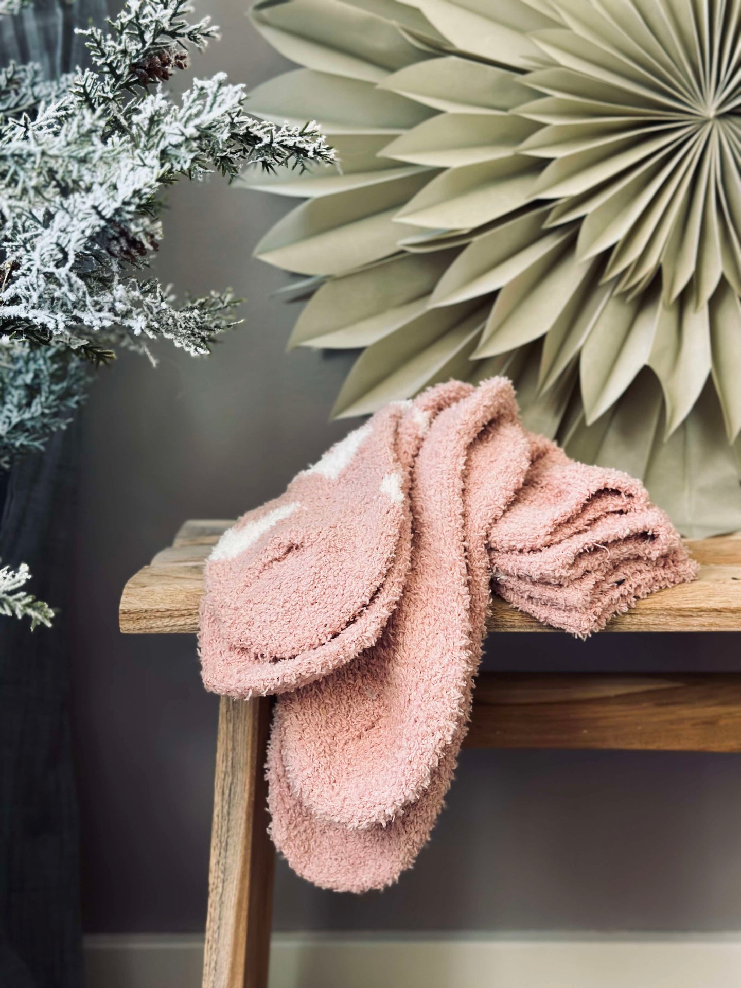 Strømper Fluffy Rose - Sett med 2 par