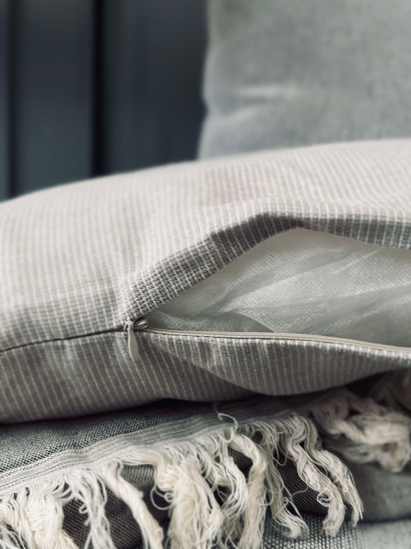 Putetrekk med fyll - Beige