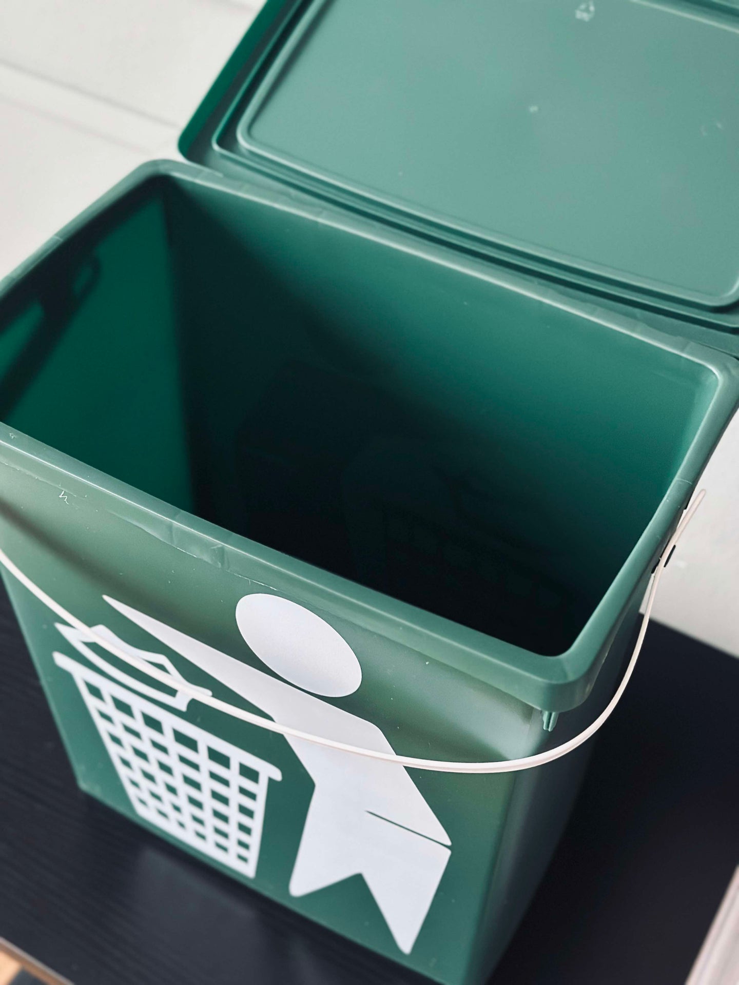 BIO-bøtte med lokk 12 liter – Grønn