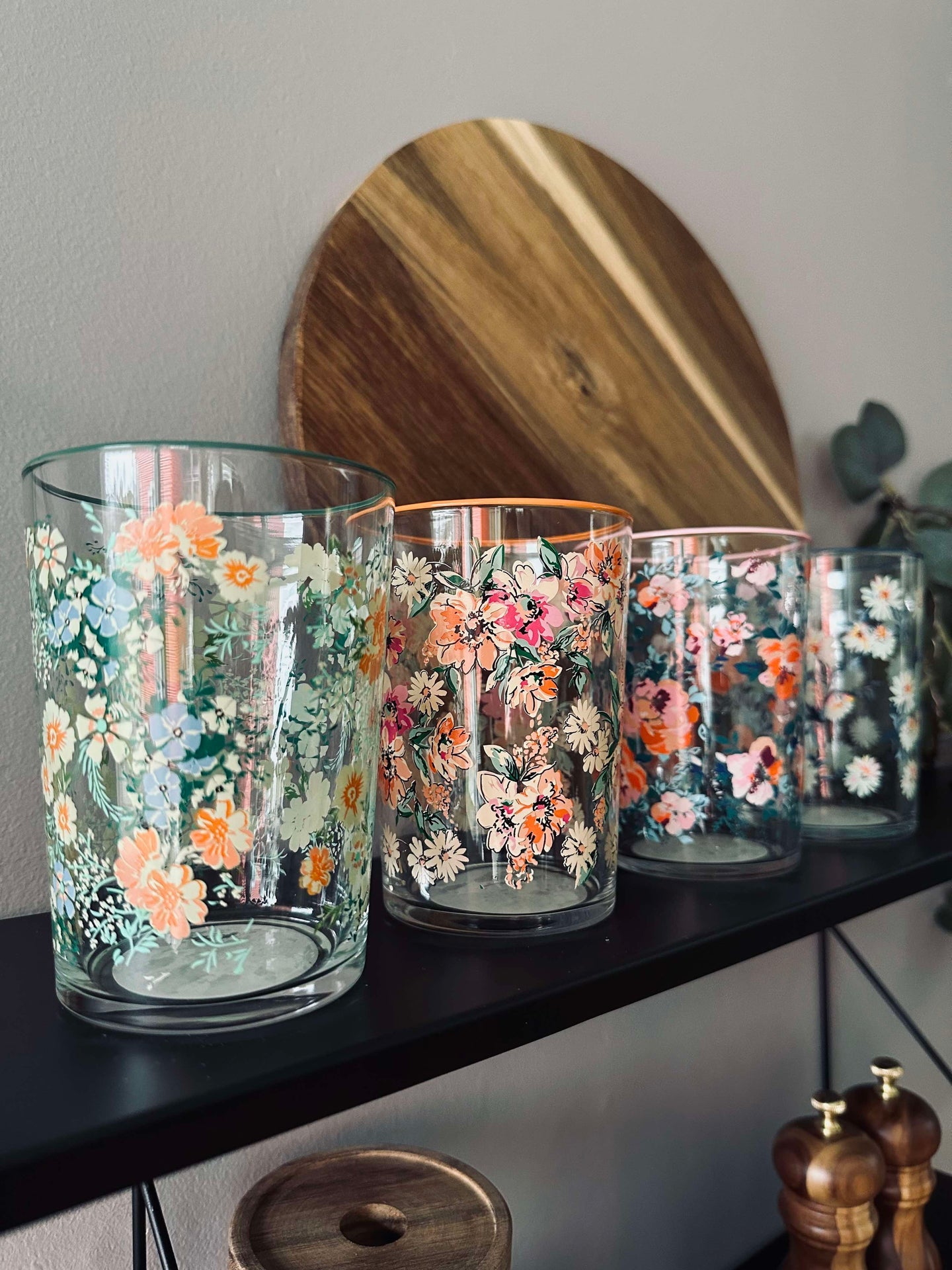 Drikkeglass Flora - pakke med 4 stk