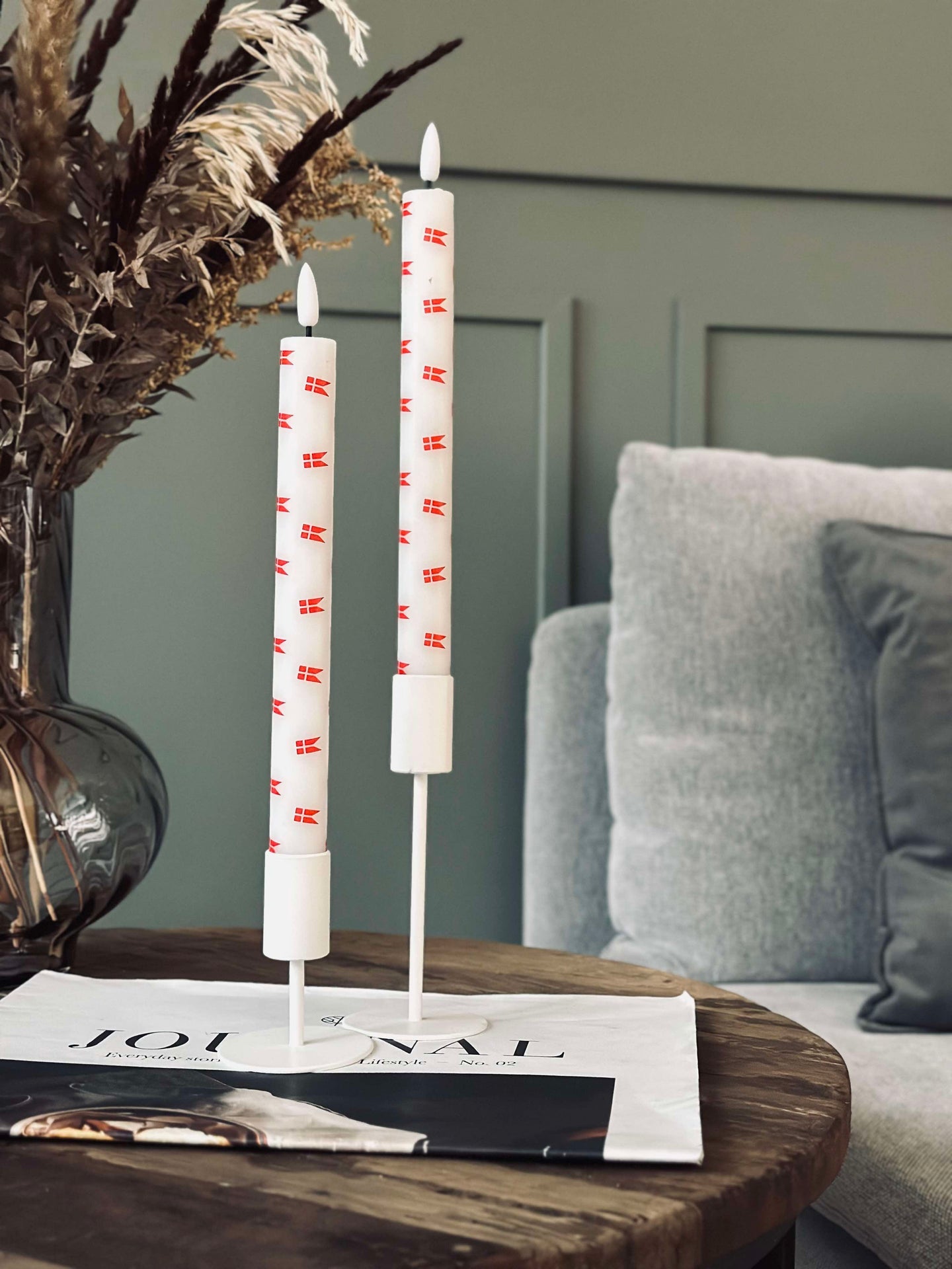 LED Scenelys 2 stk - Flagg