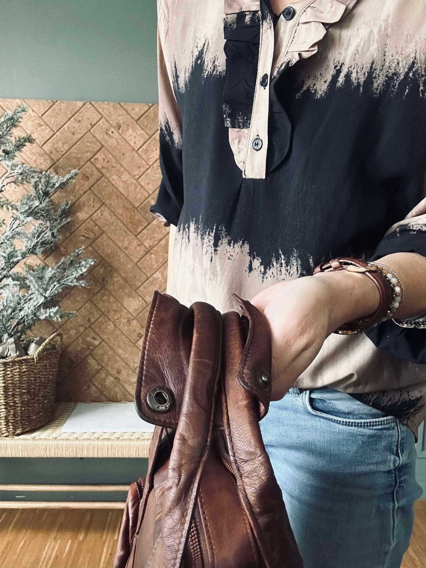 Arbeidsveske - Brown Cow leather