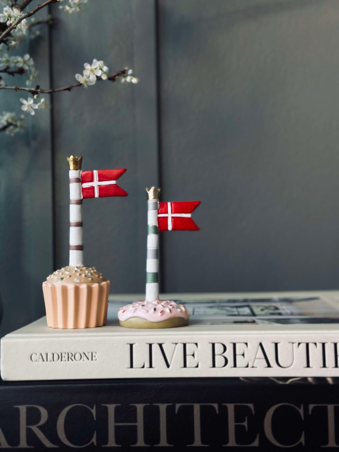 Flagg til bursdag - 2 stk.