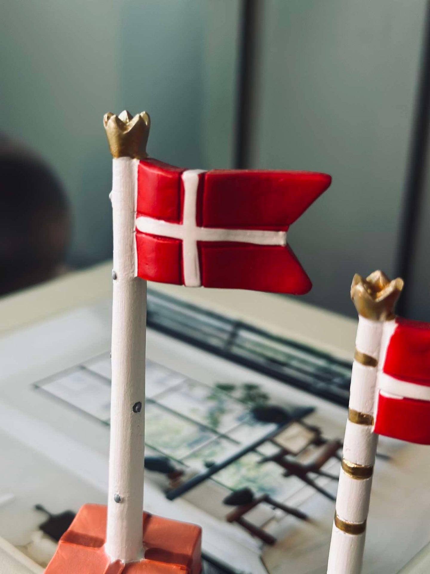 Flagg til bursdag - 2 stk.