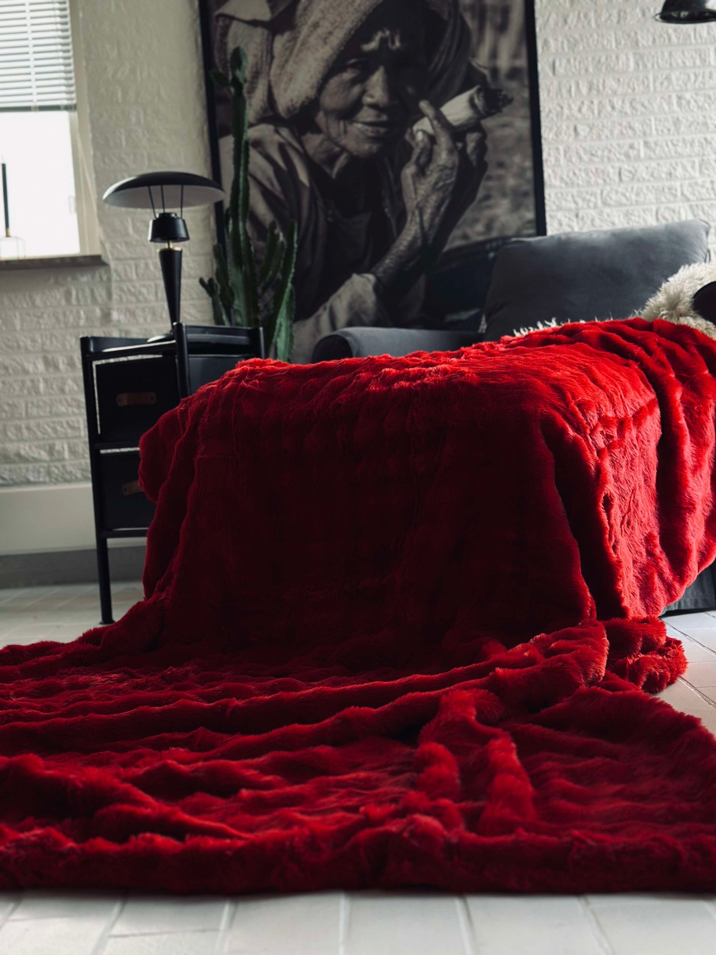 Sengeteppe BUBBLE - Rød