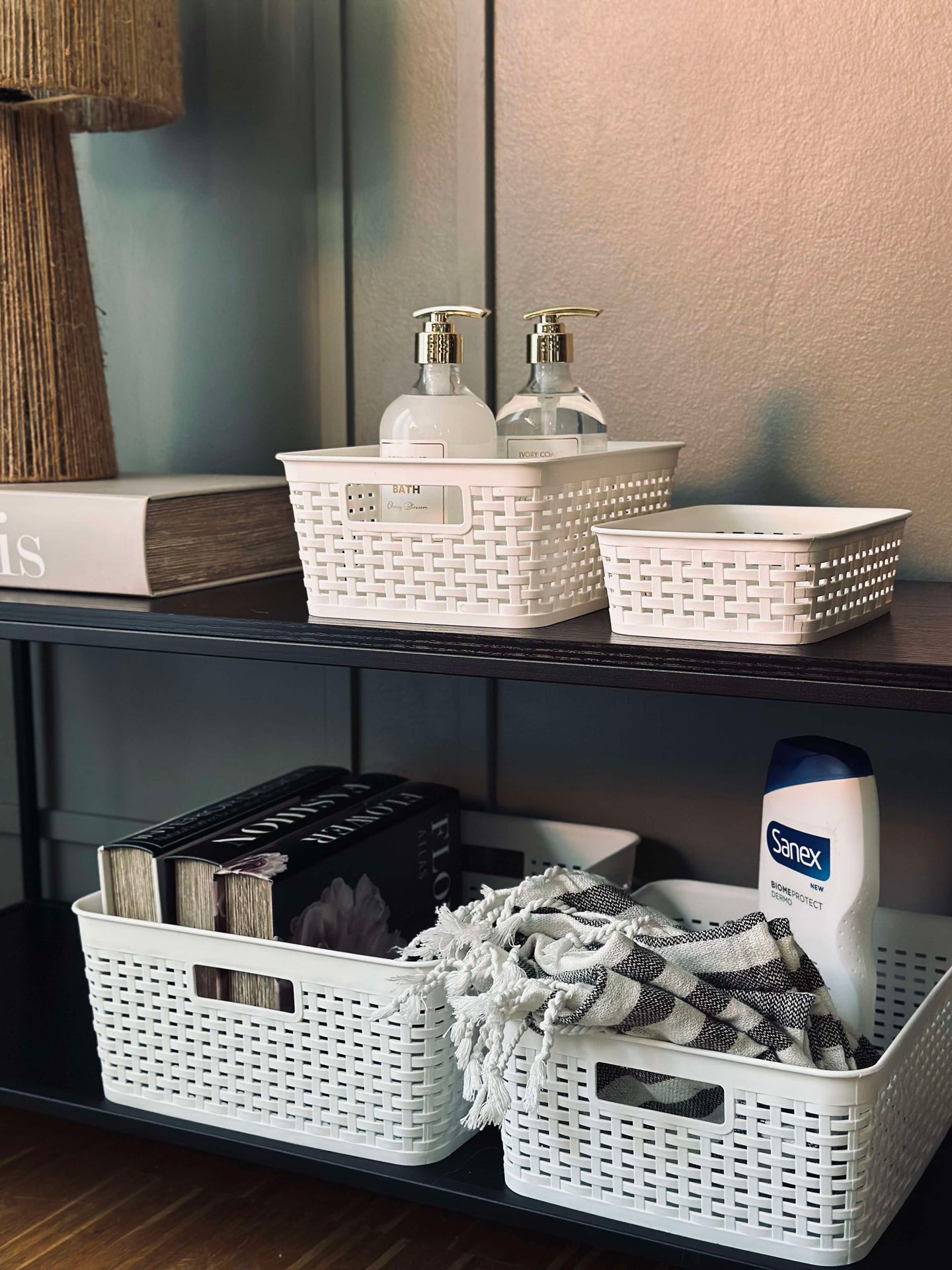 Oppbevaringskasse Mille white - Medium
