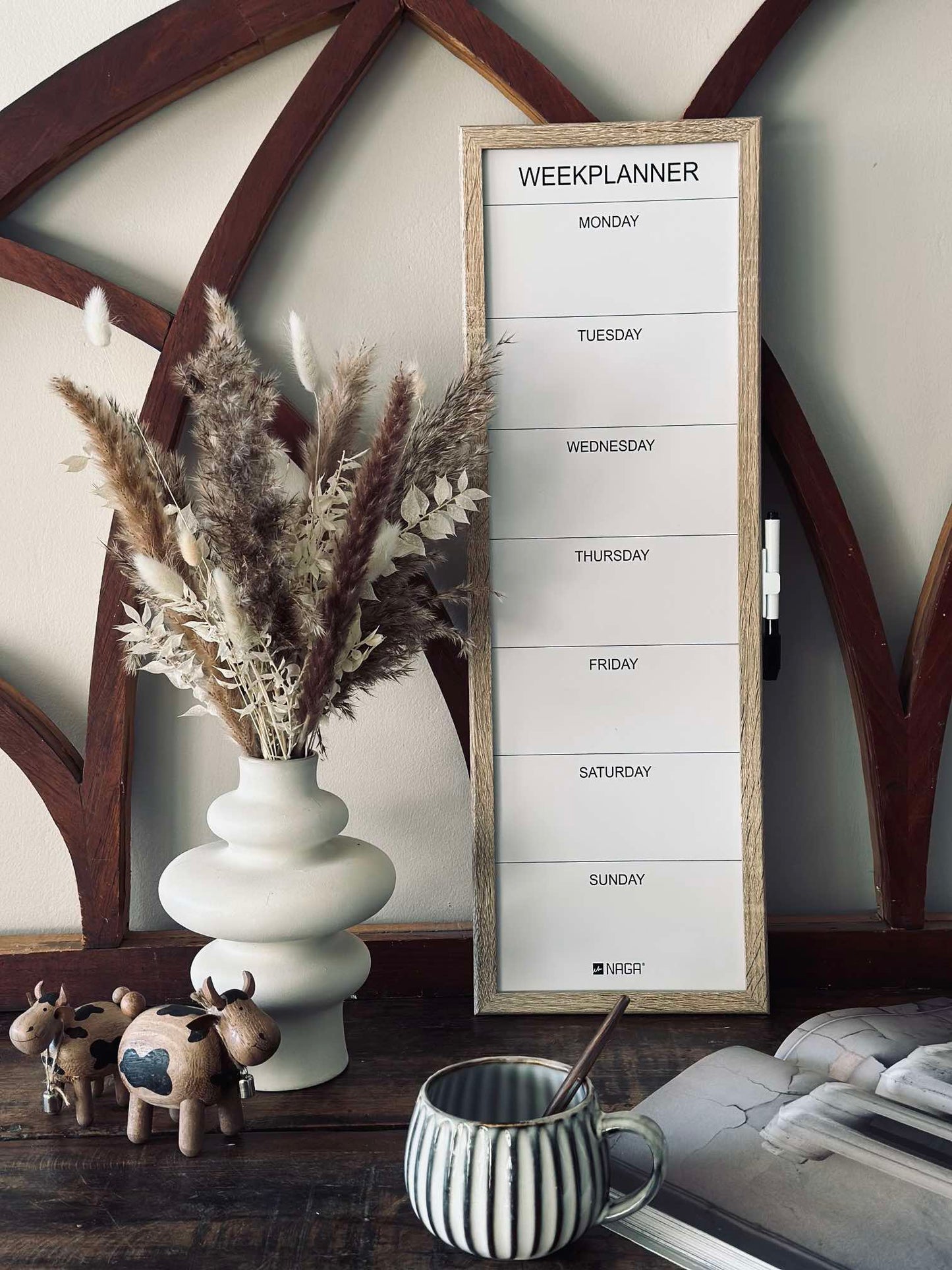 Ukeplanlegger Whiteboard 20x60cm