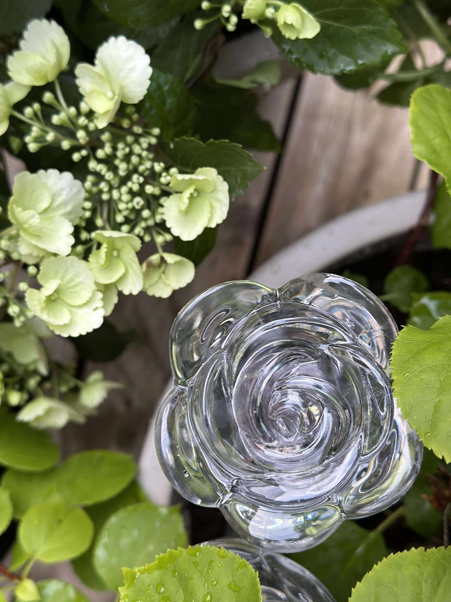 Fakkel med solceller FLOWER – Sett med 4 stk