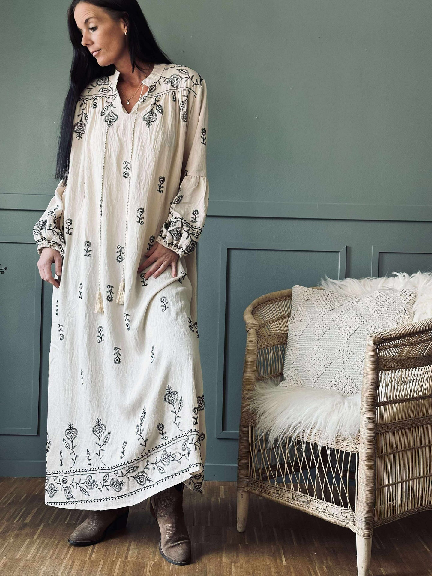Kjole Embroidery boheme