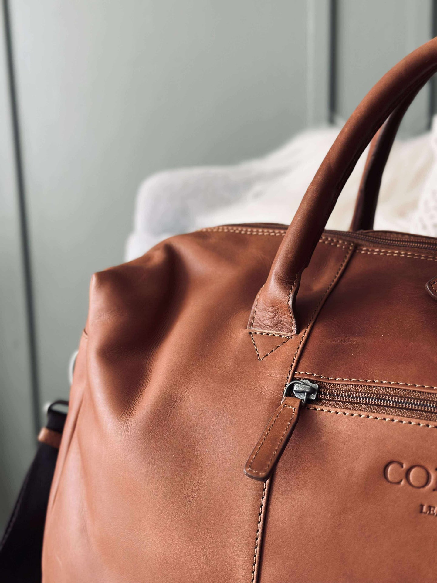 Weekendveske LONDON cognac