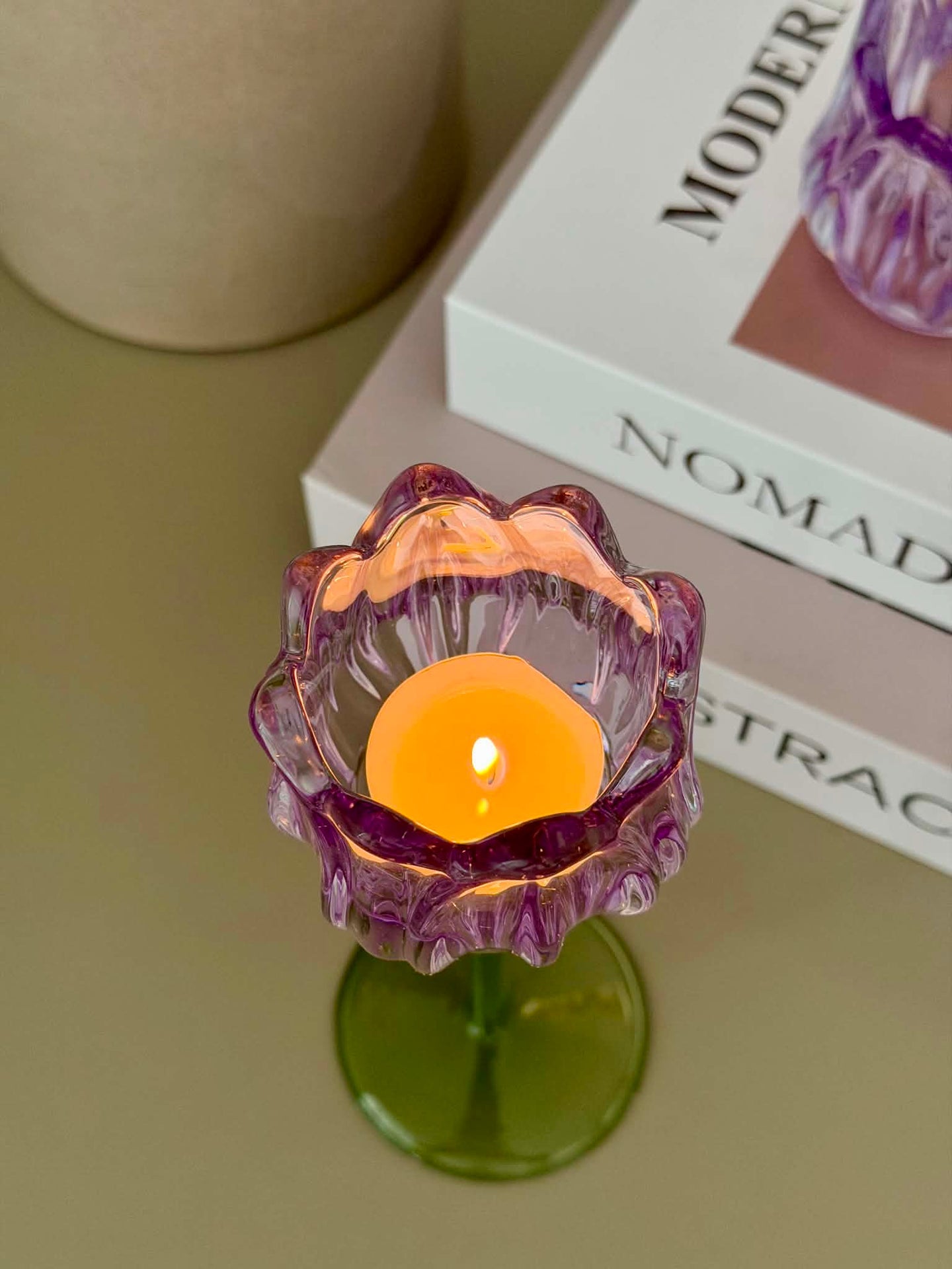 Lysestake Tulipan - Lilla