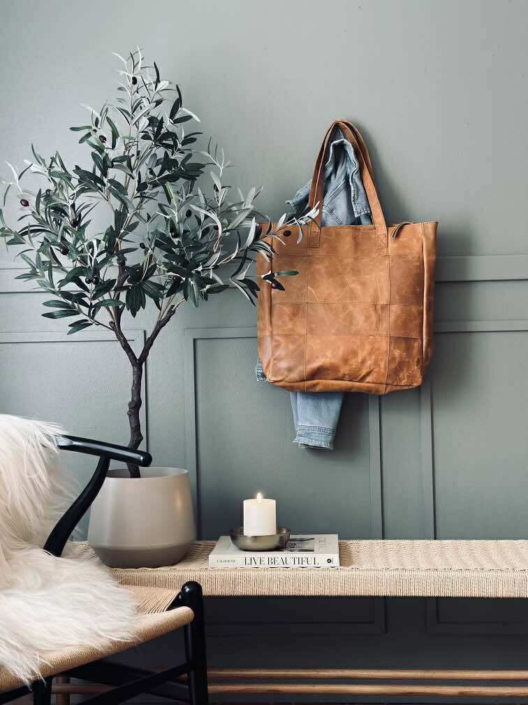 Shopper - Cognac / svart