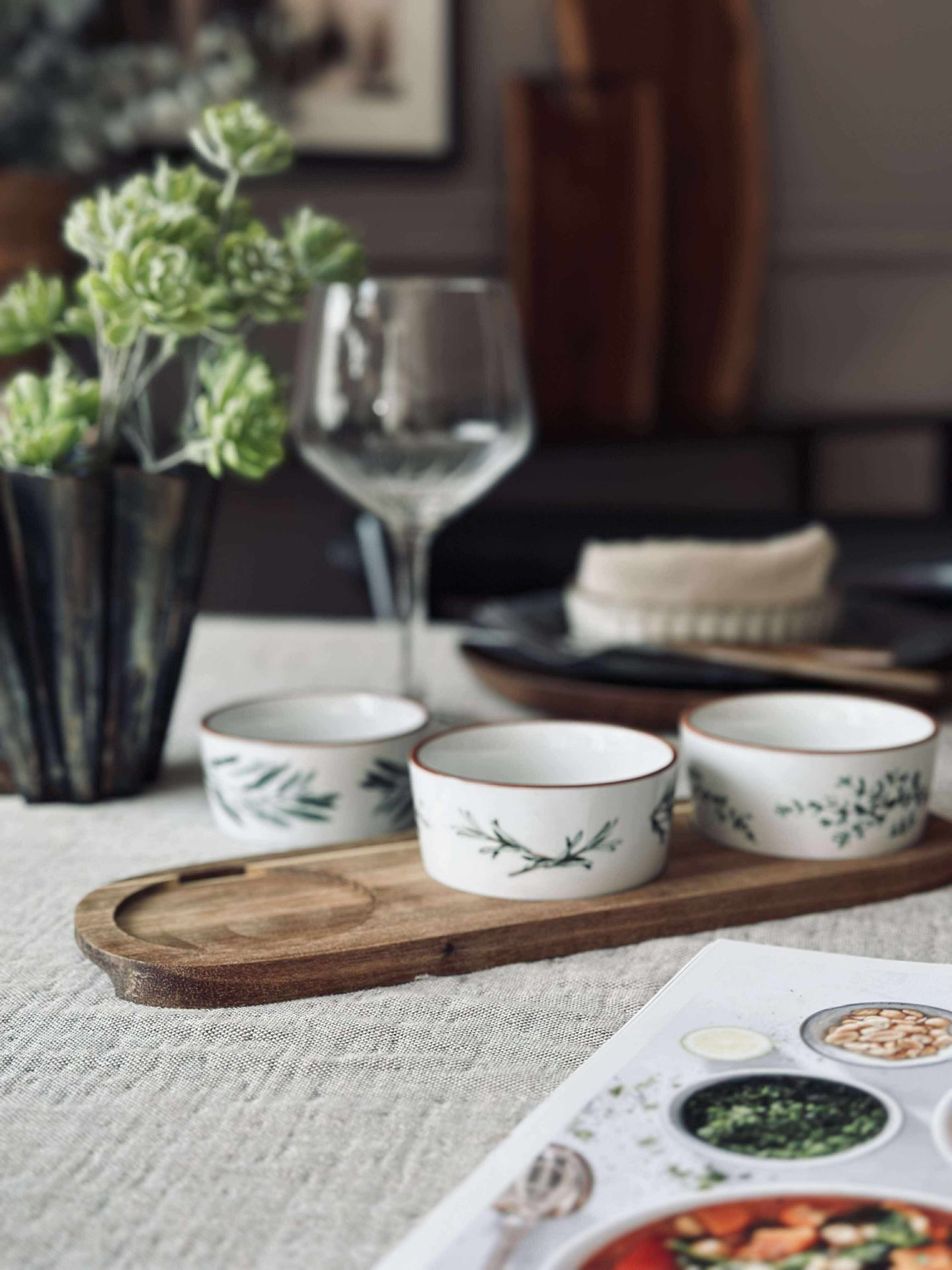 Tapas - 3 skåler og fat