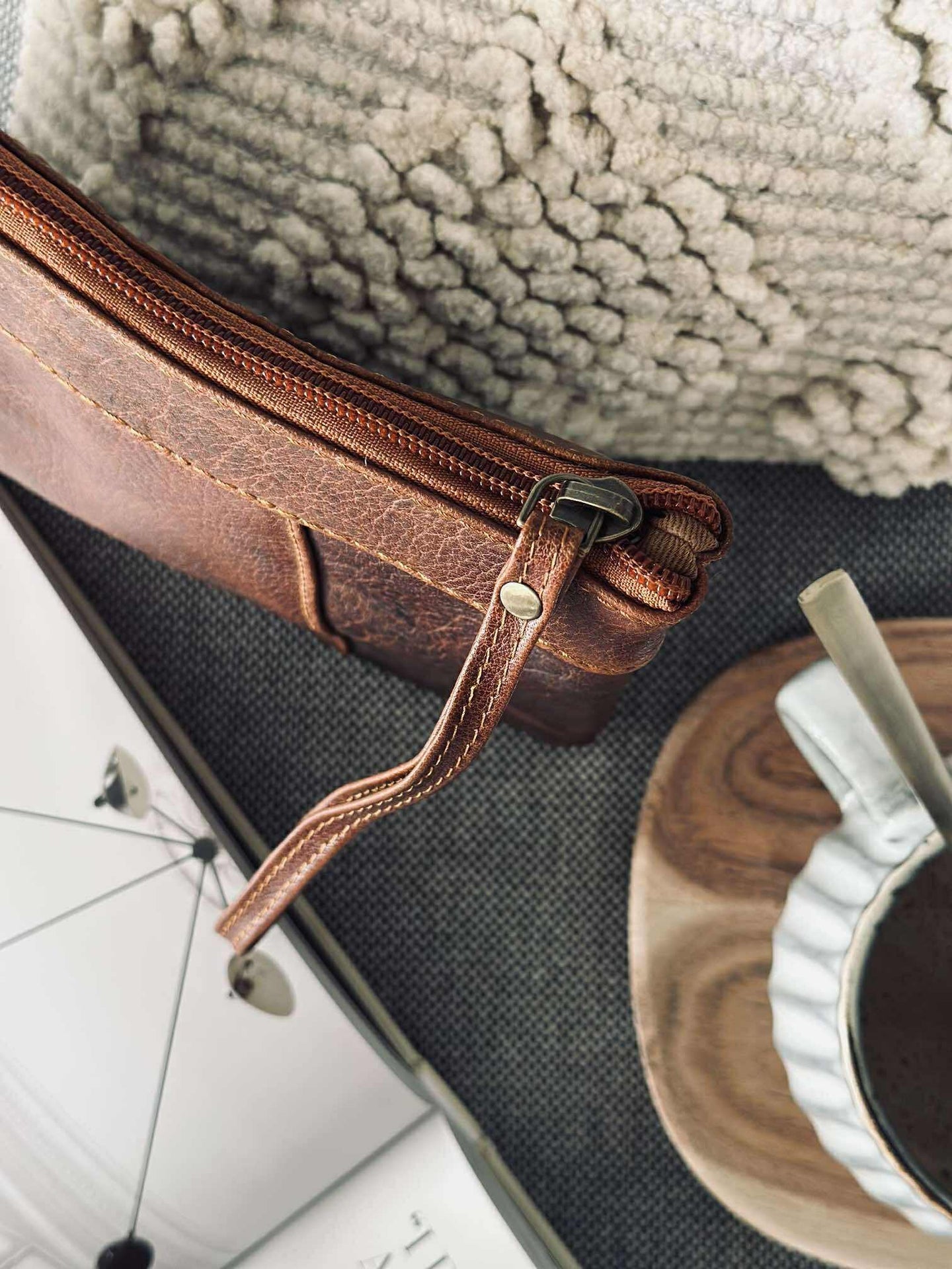 Clutch Oline Dark cognac