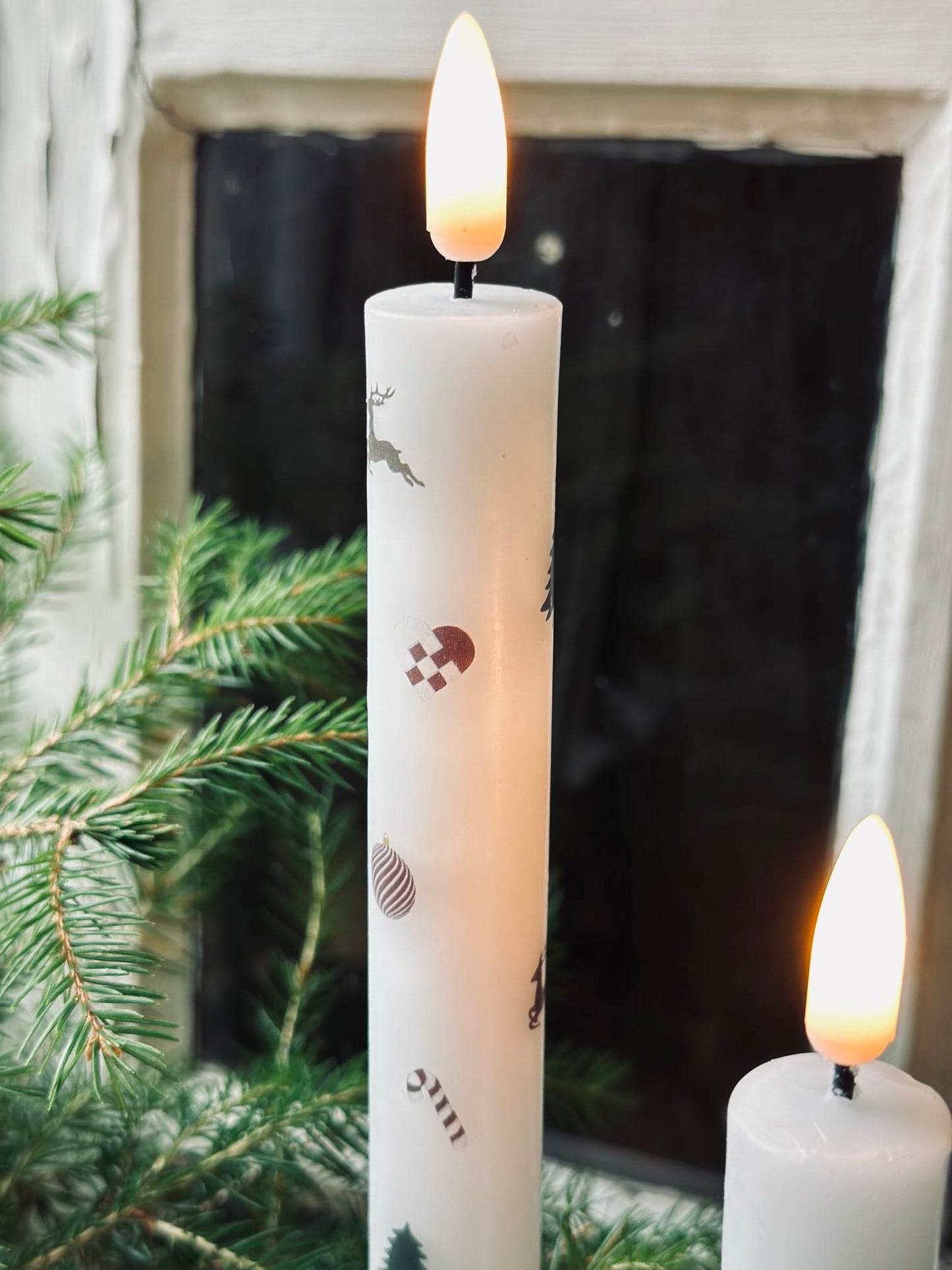 LED Scenelys 2 stk - Julemotiv