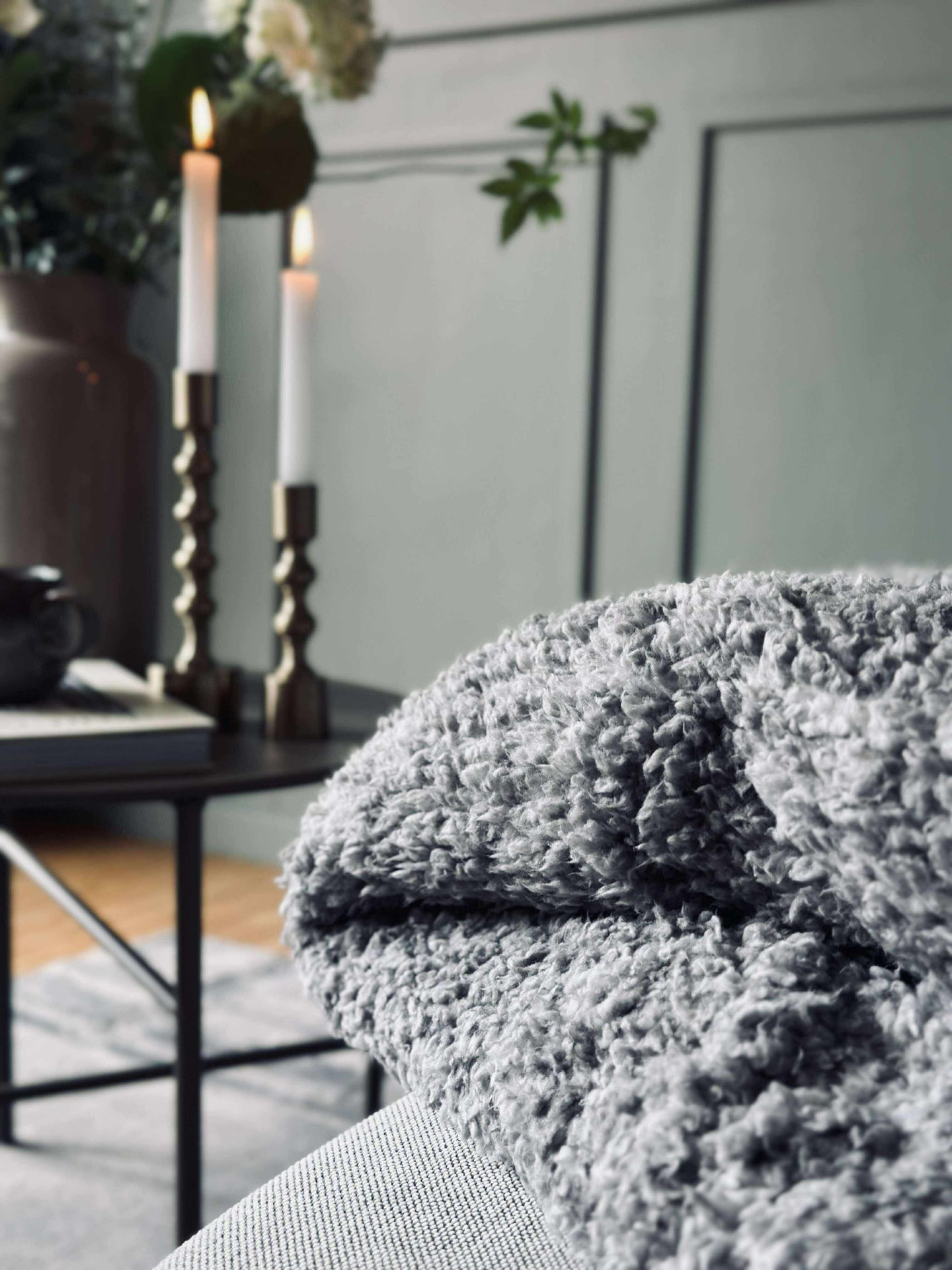 Pledd 150x200cm - Grey ultra soft