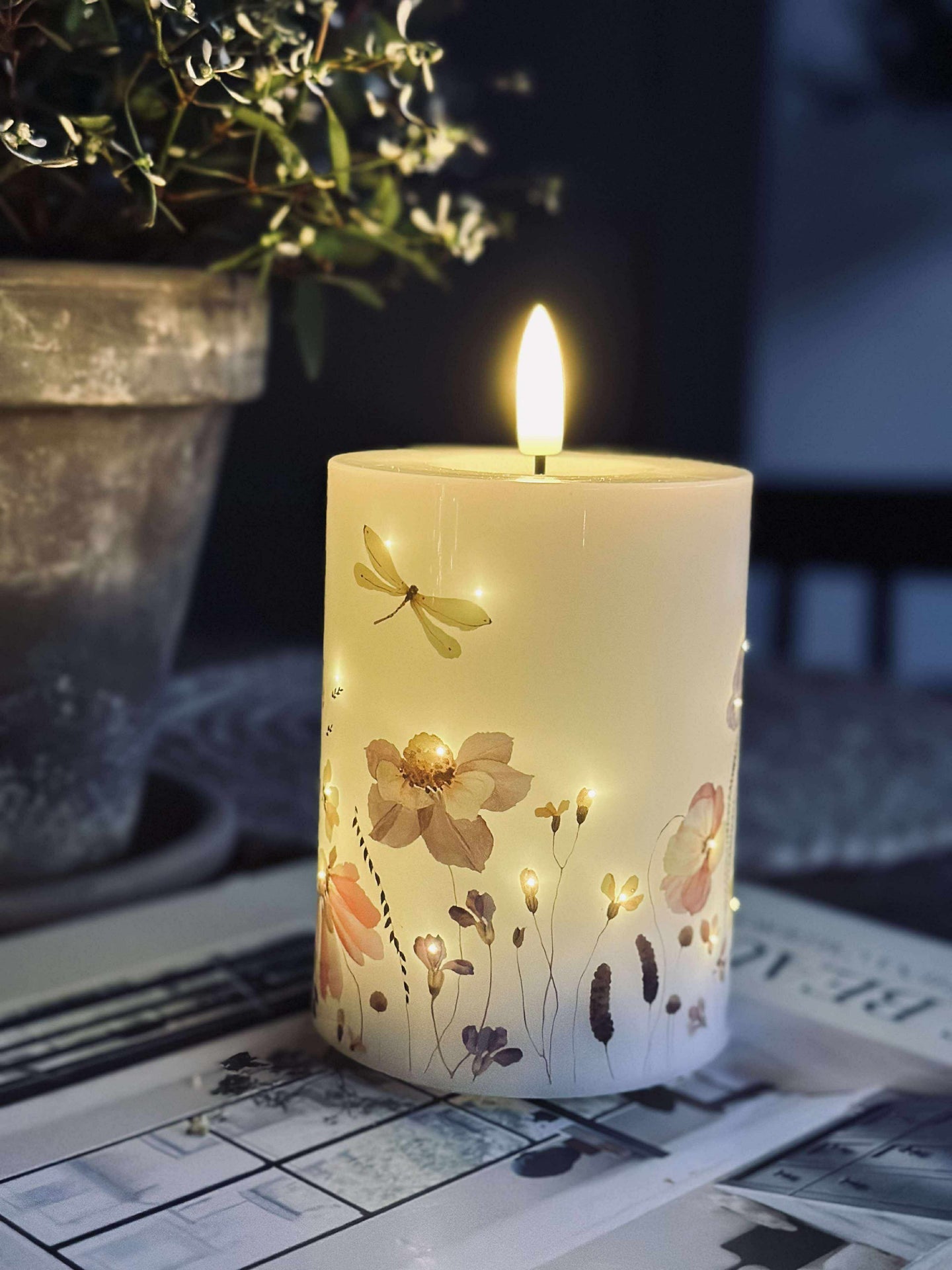 LED Blokklys Twinkle flora
