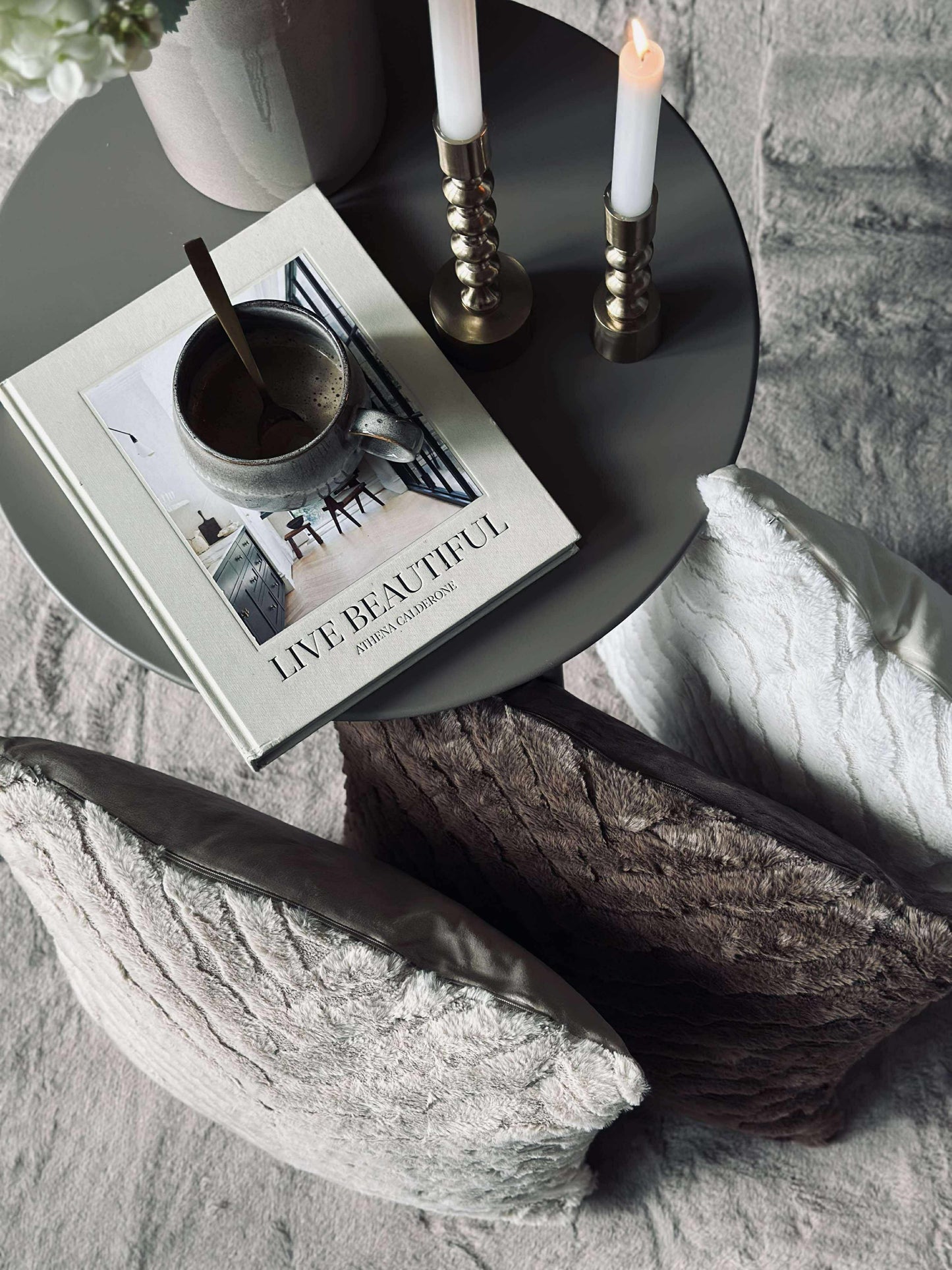 Pute med fyll - Beige