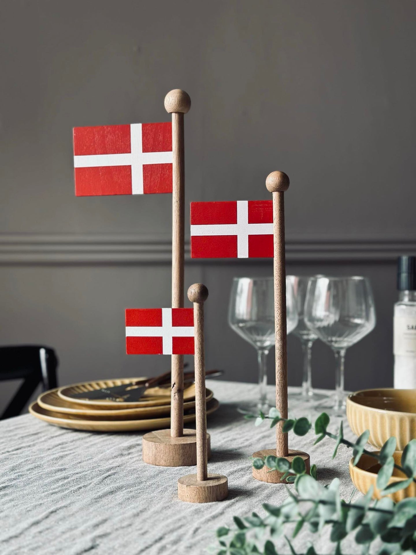 Flagg Dannebrog tre - Flere størrelser