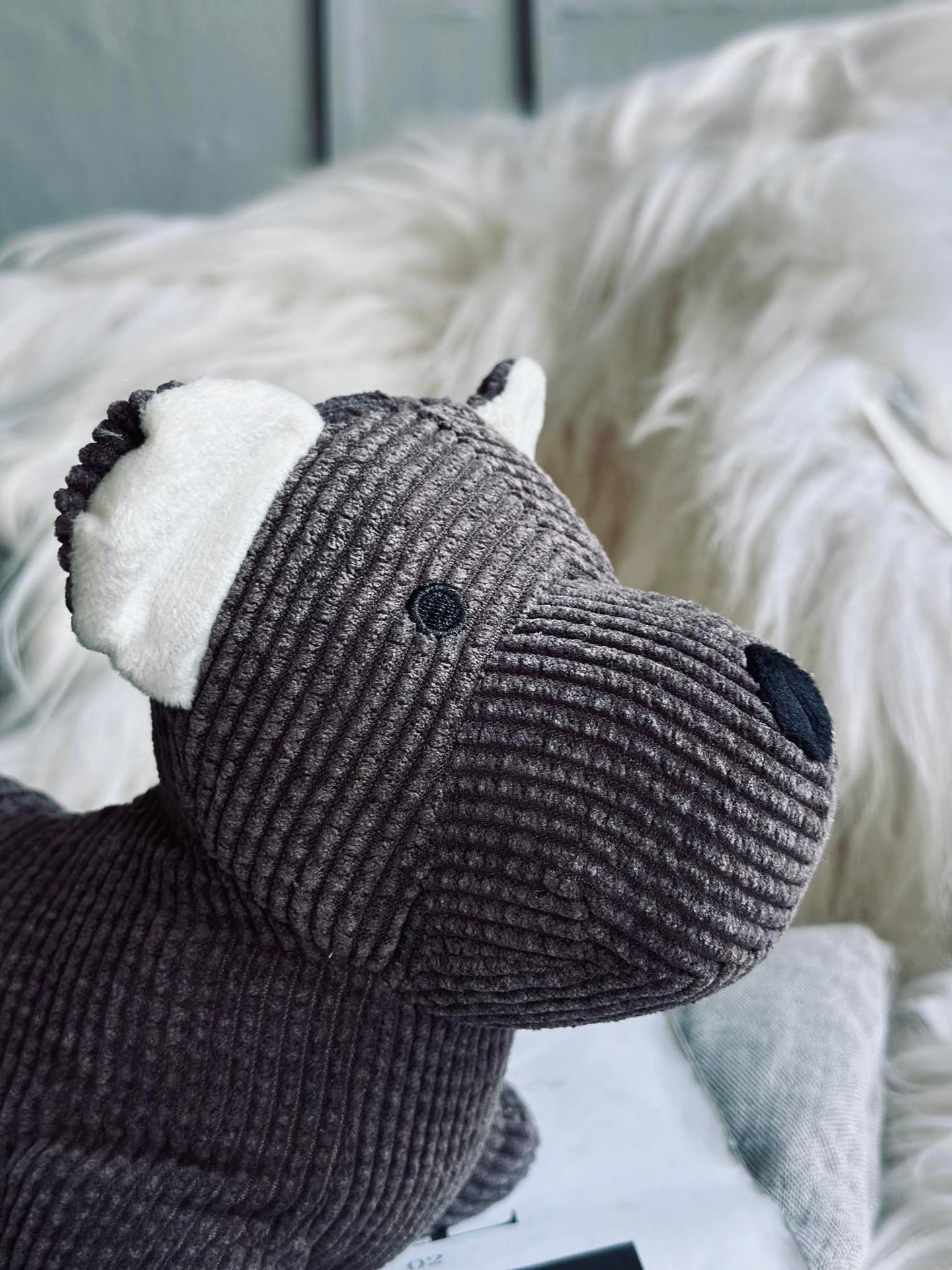 Dørstopper hund - Brun fløyel