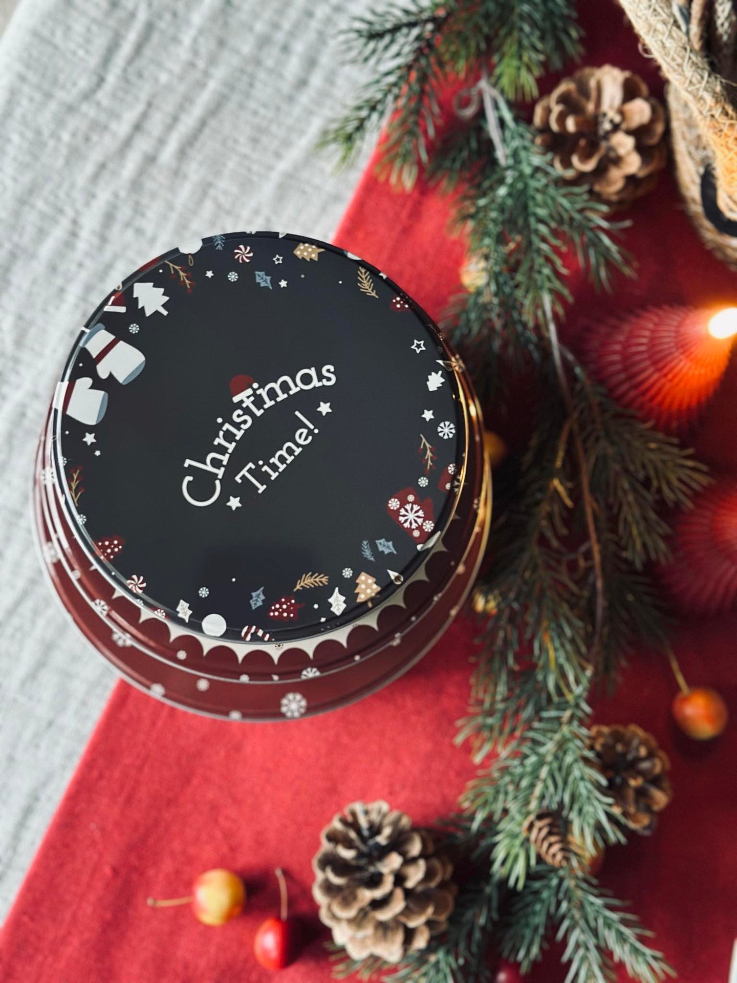 Kakebokser Jul - Sett med 3 stk.