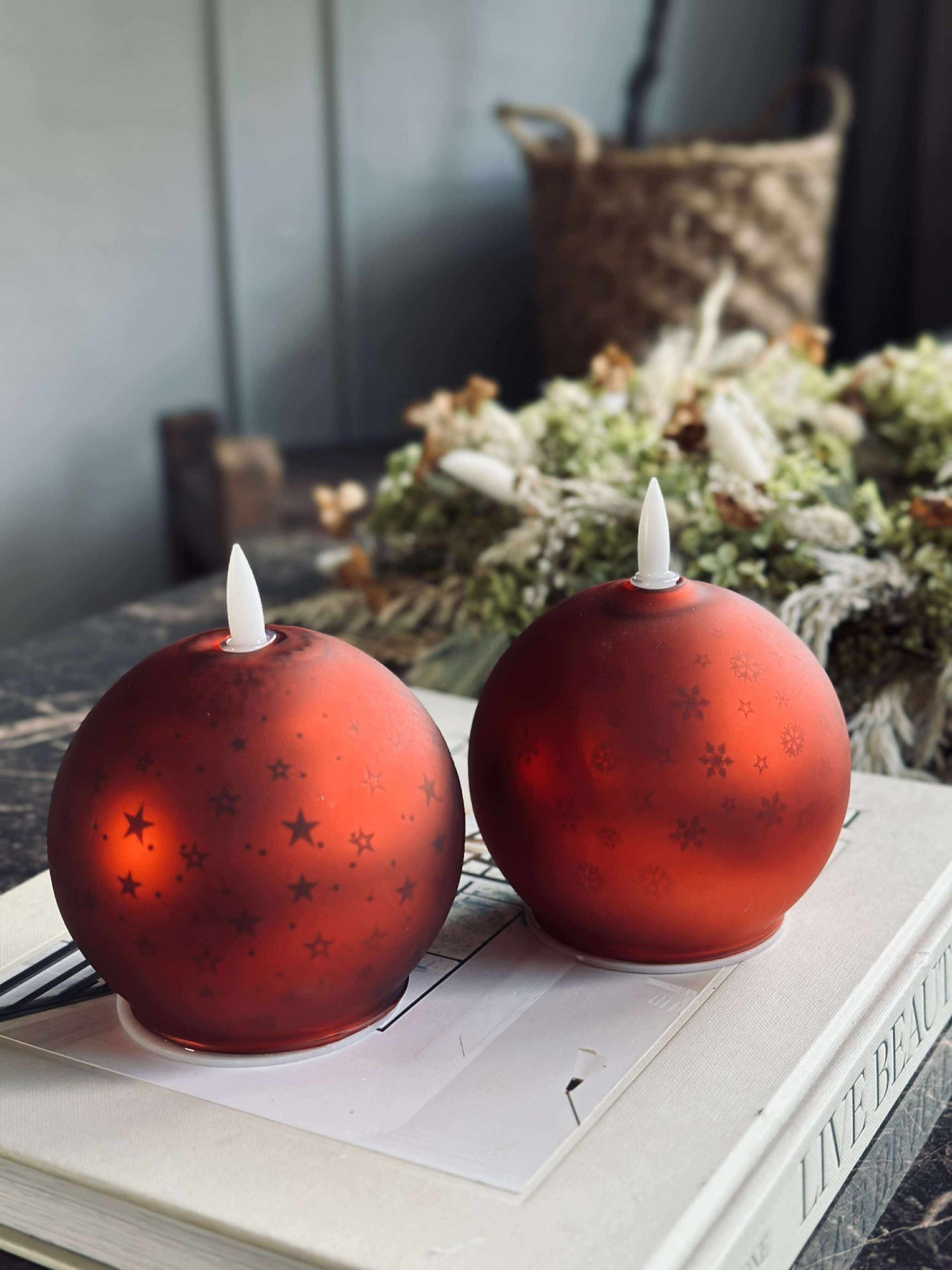 Julelys Rød XMAS 10 cm