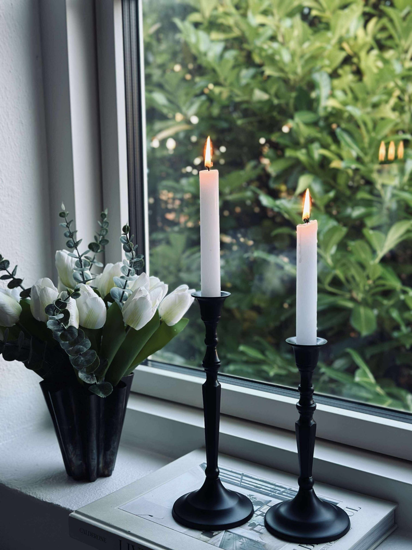 Lysestake kantet Alu svart