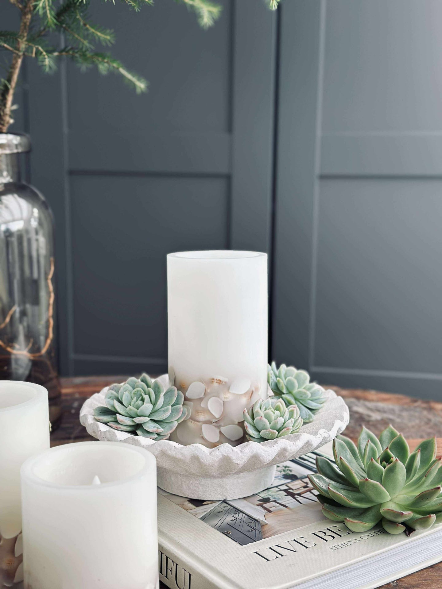 LED Nature – Sett med 3 stk og fjernkontroll
