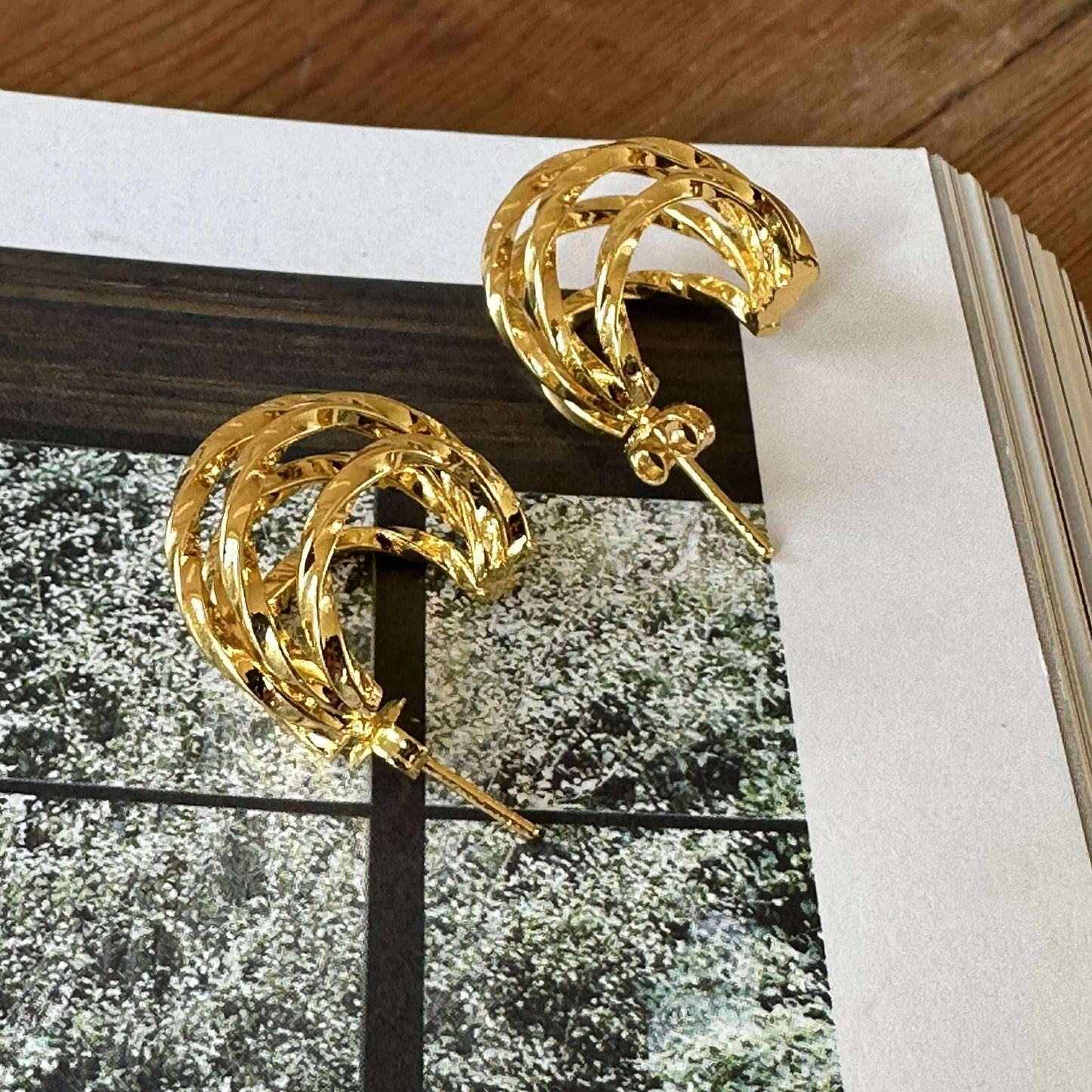 Cornelia Øredobber 20 mm - Forgylt