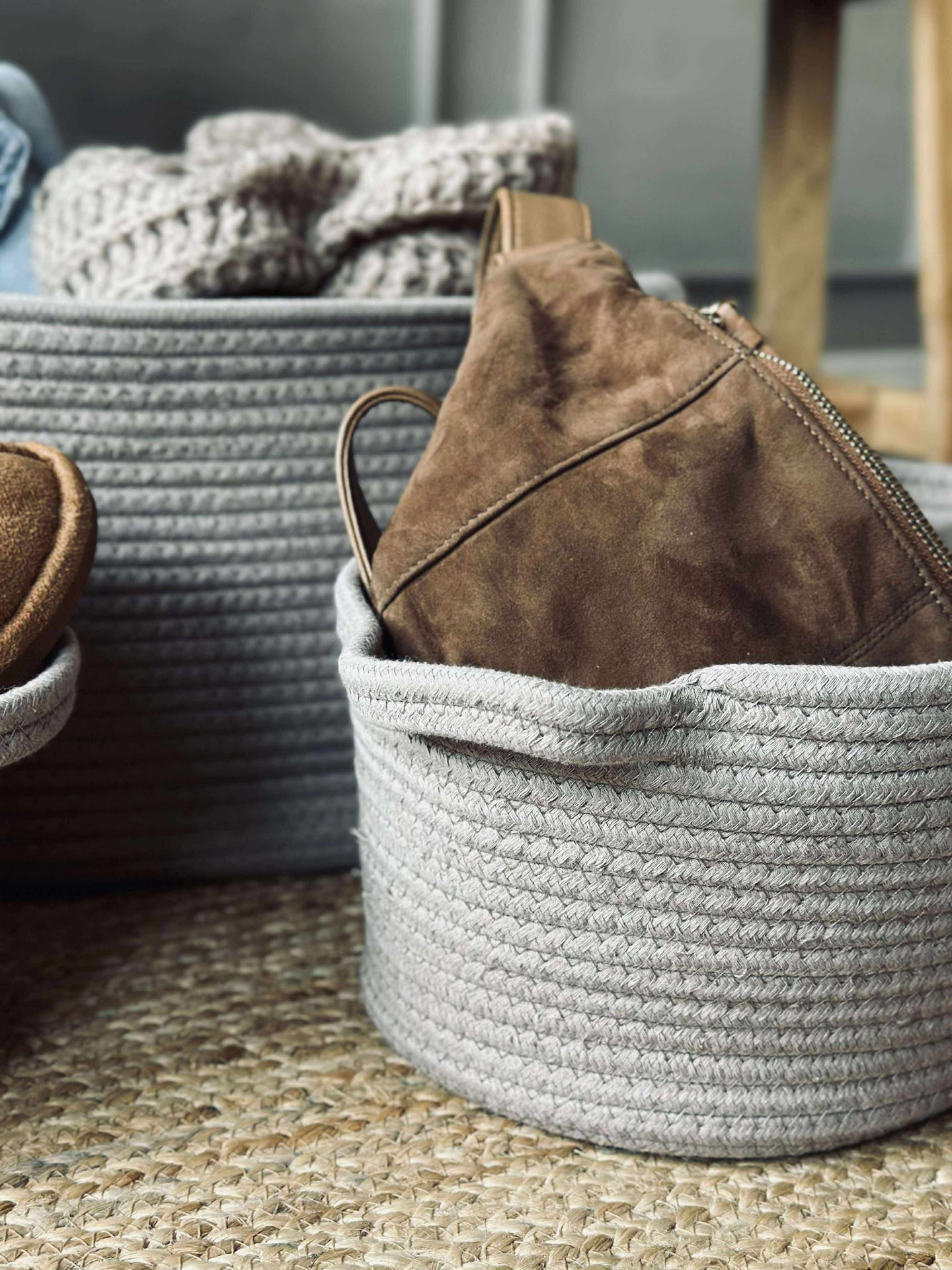 Kurver 3 stk, beige og sand