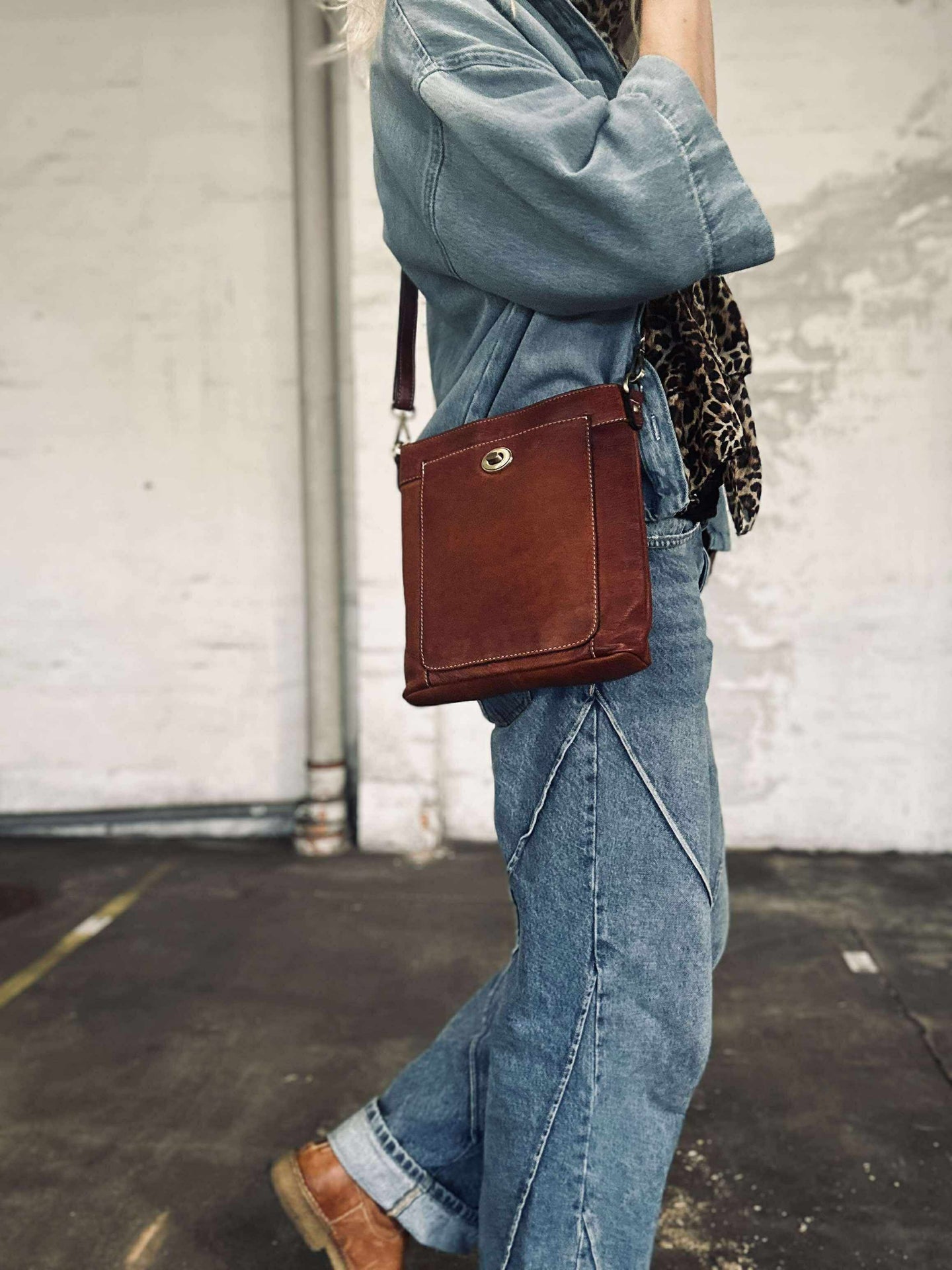 Crossover Moa small - Cognac