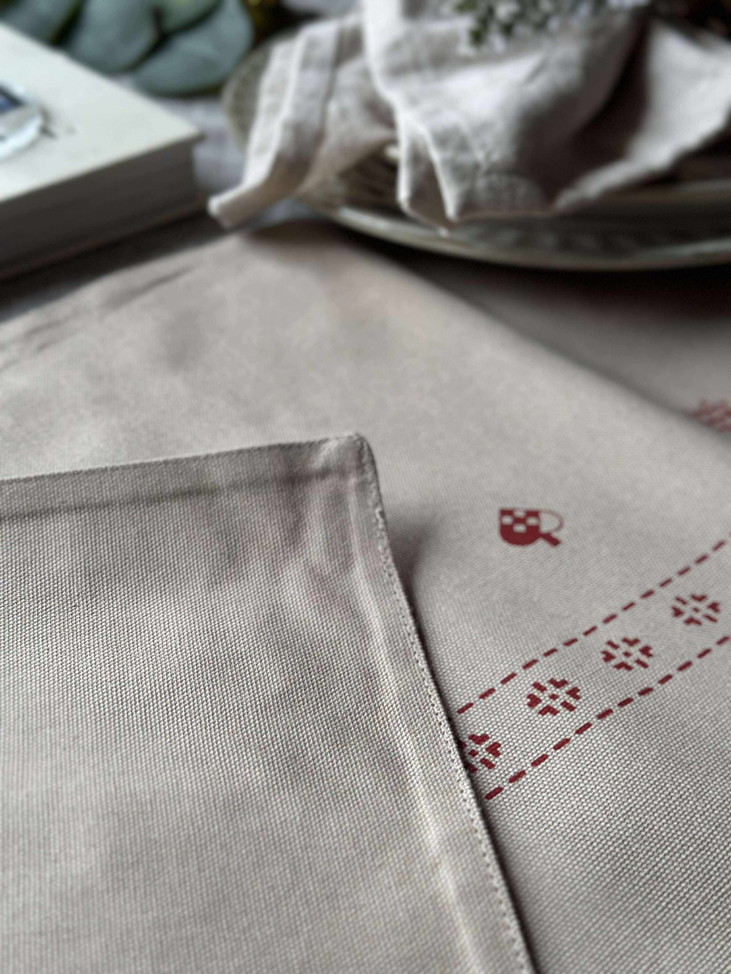 Juleløper - 40x140 cm - Beige