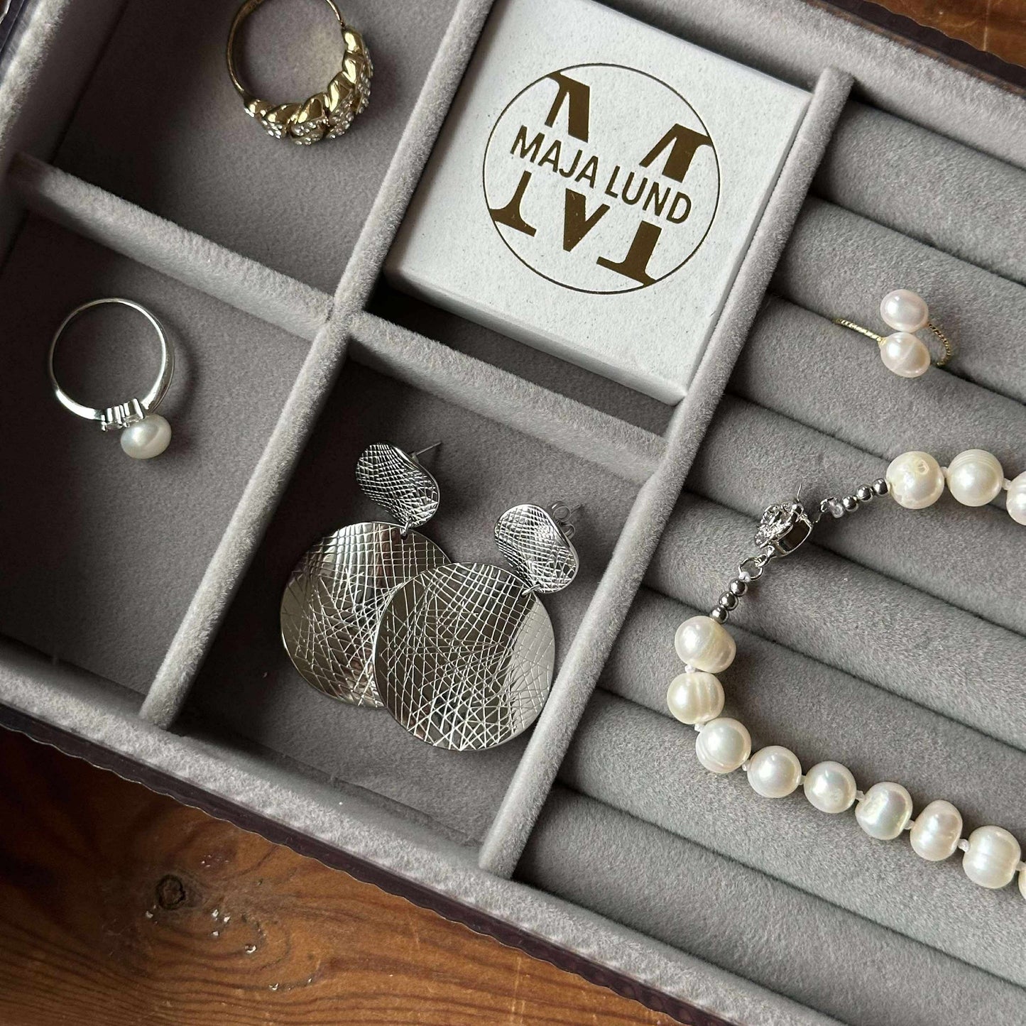 Øreringer ALBERTE - Rustfritt stål