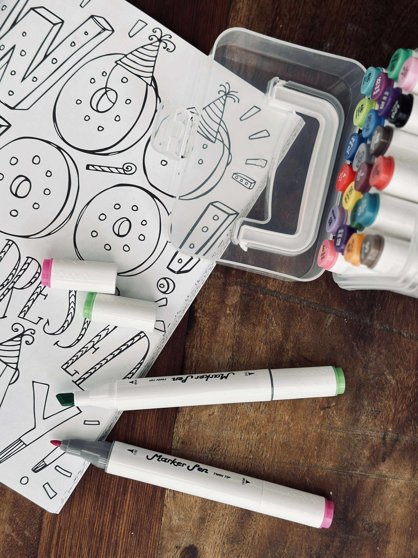 24 doble Tusjer - Vannbaserte Twinmarkers