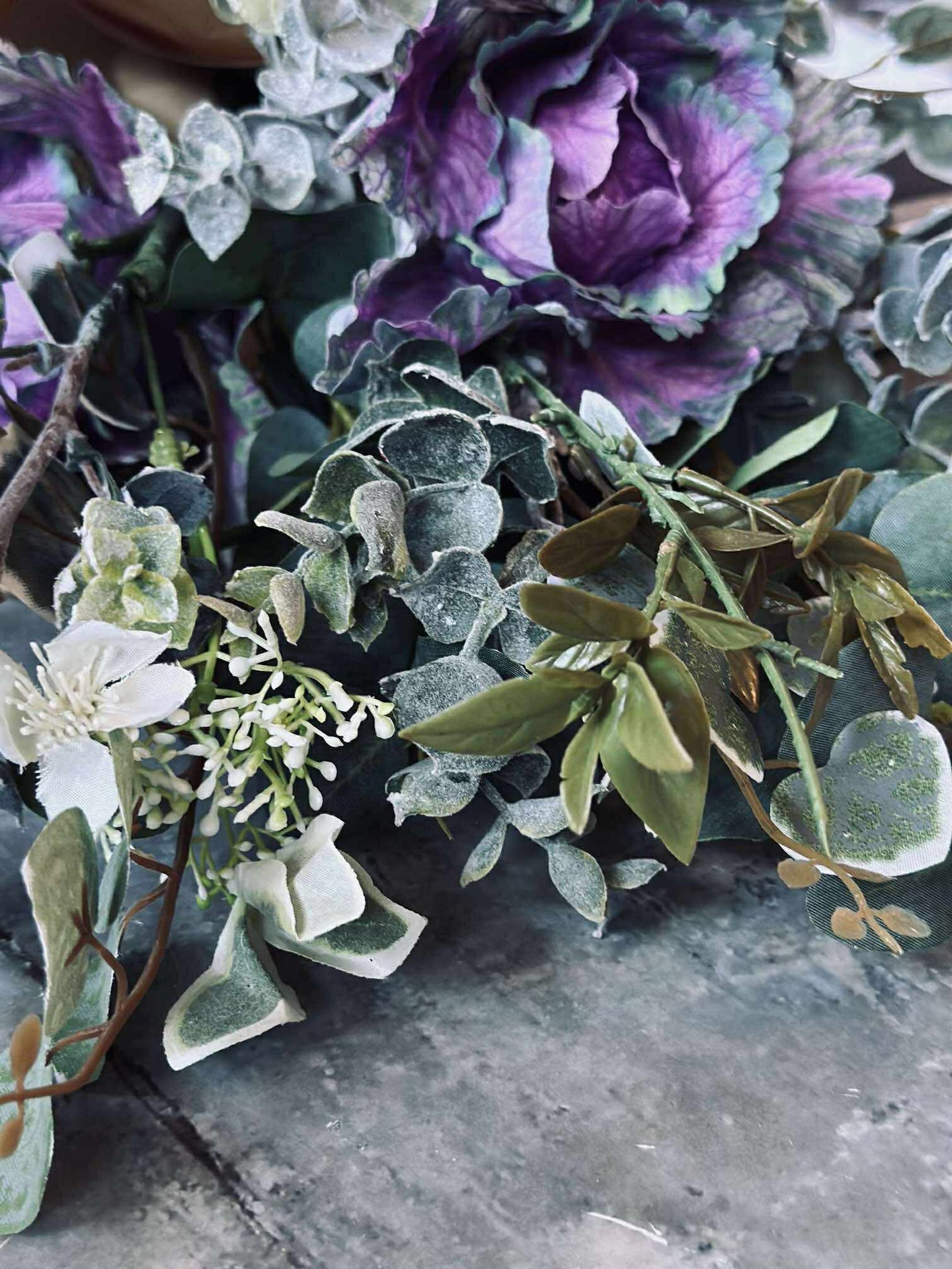 Bukett - Grønn / Lilla