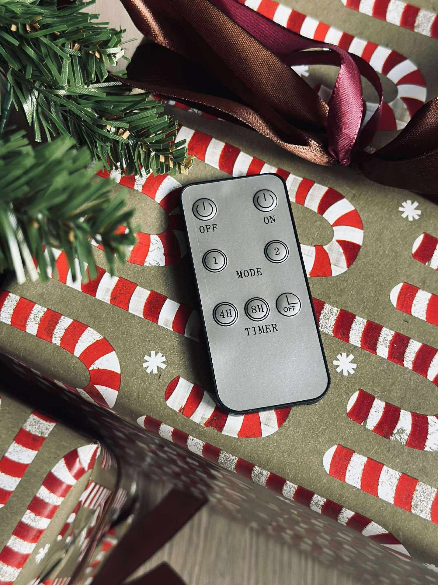Juletre med lyskjede