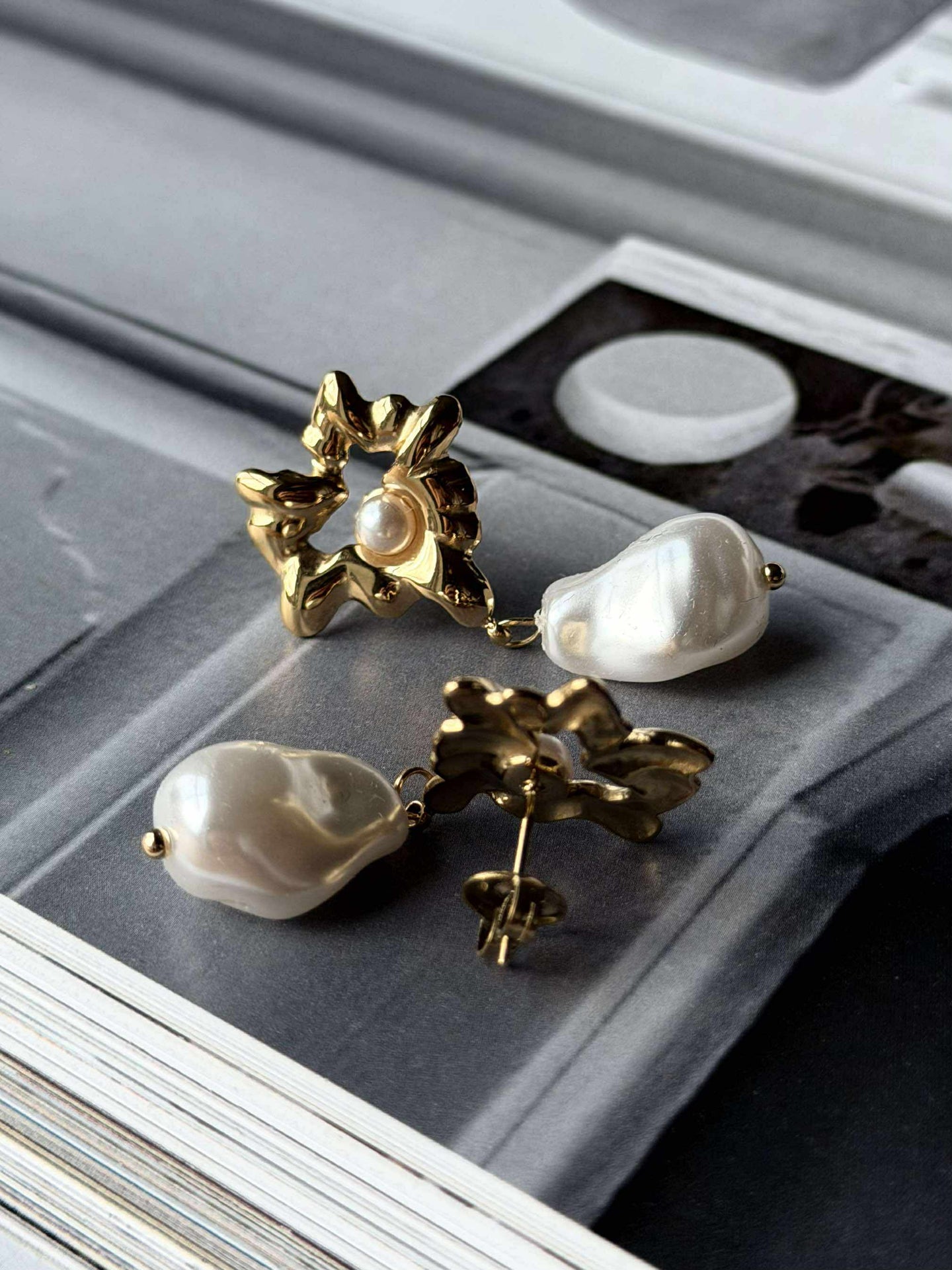 Øredobber Misty 18K forgylt