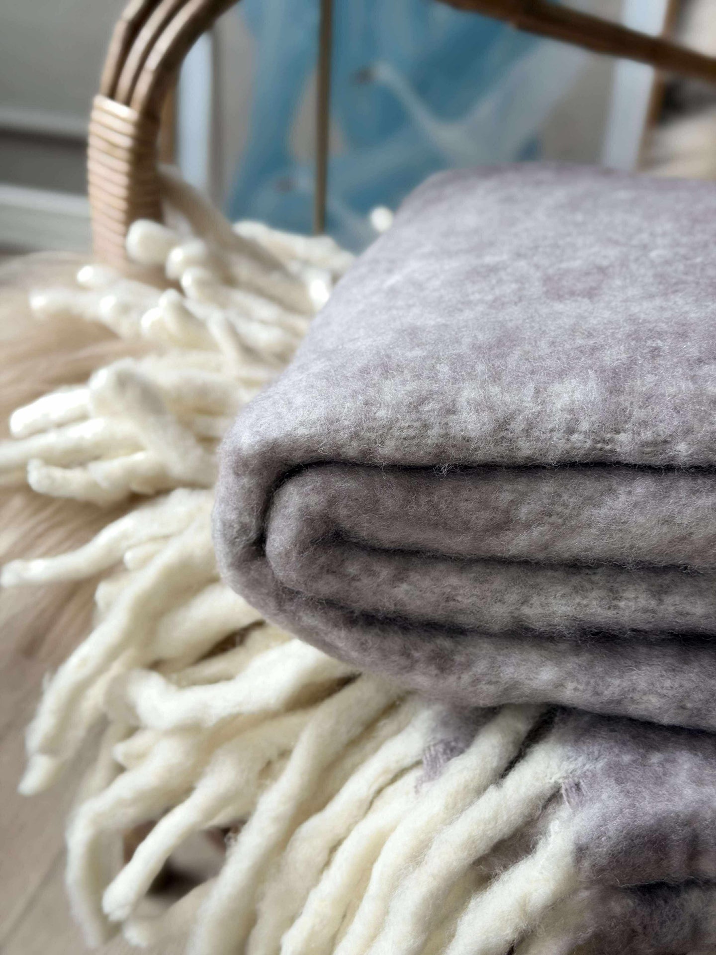 Deilig varmt pledd – Lavendel