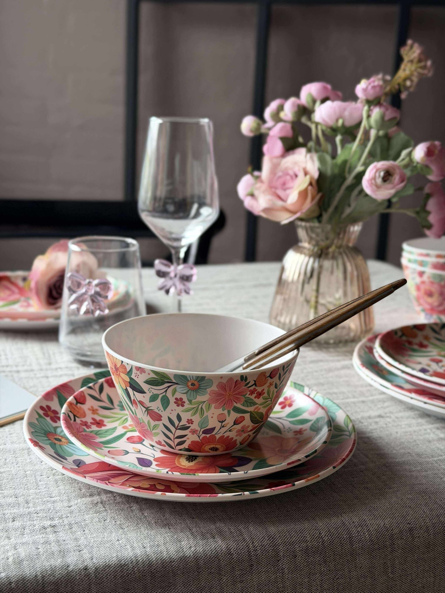 Blomsterskål i melamin