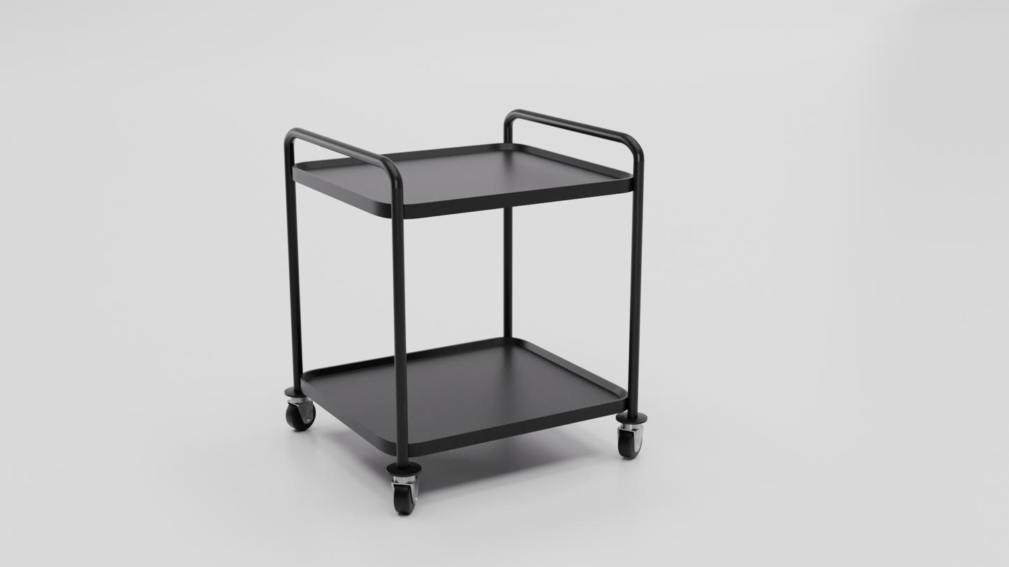 Trillebord med 2 hyller